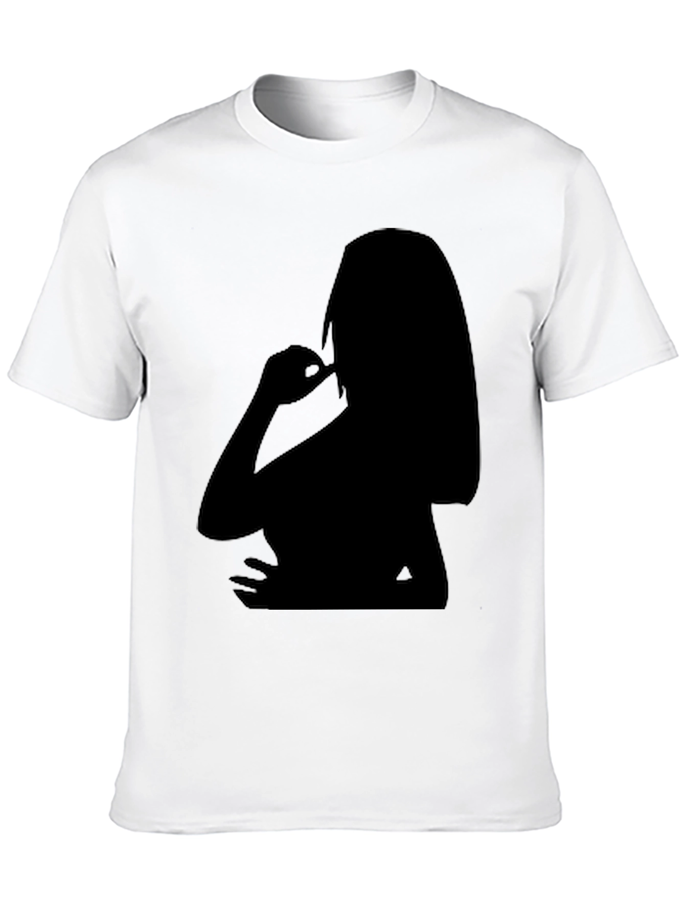 Black Silhouette Graphic Tee - Men's Black T-Shirt view 10