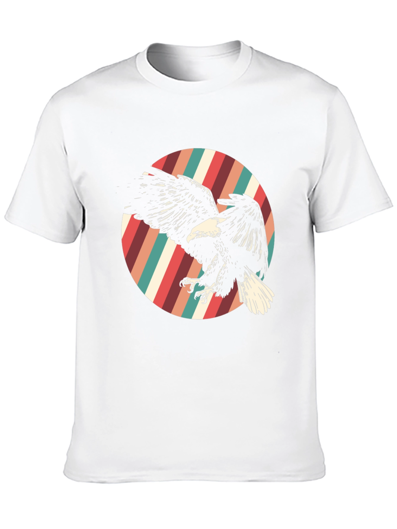 Black Retro Eagle Graphic Tee - Black view 10