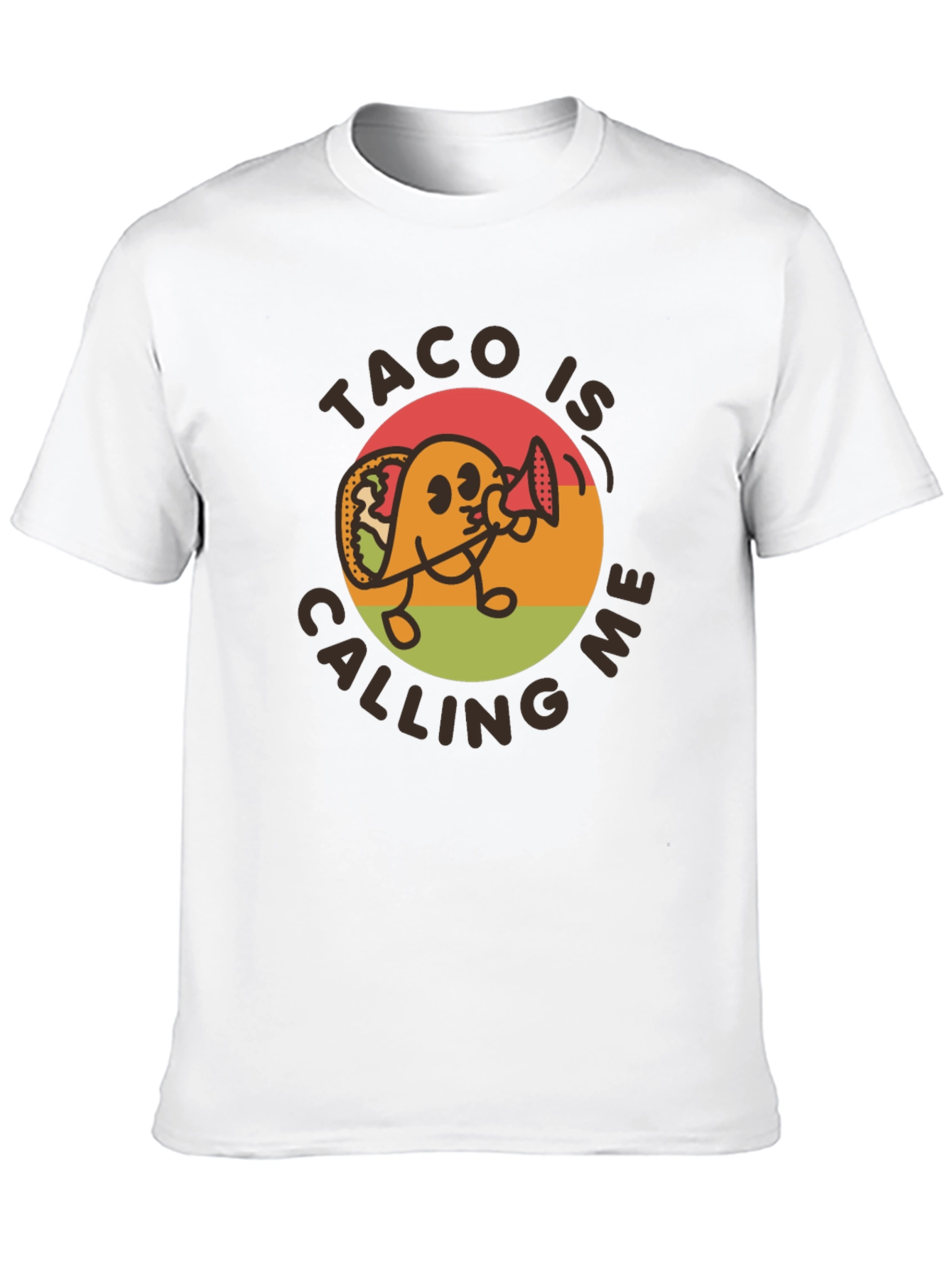 Black Taco Is Calling Me T-Shirt - Novelty Graphic Tee view 10