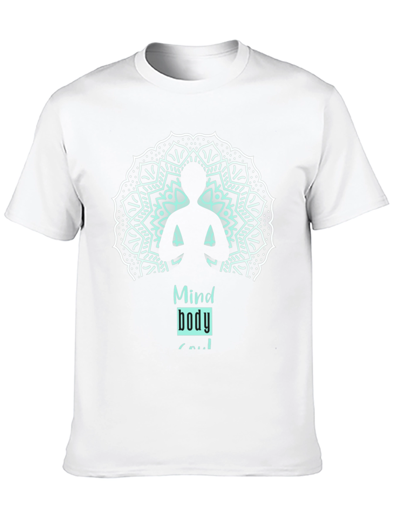 Black Mind Body Soul Graphic T-Shirt view 10