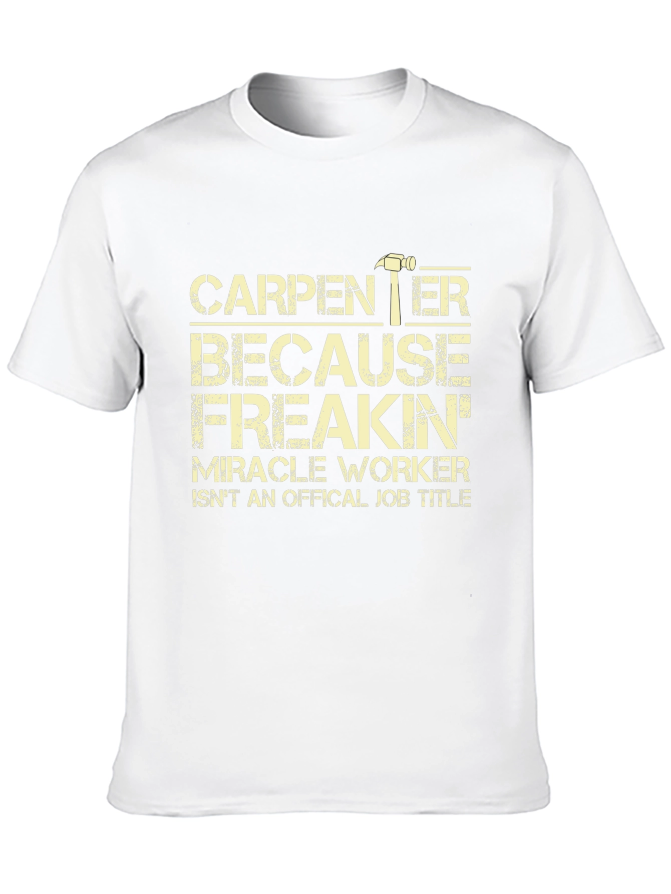 Black Carpenter Funny Job Title T-Shirt view 10