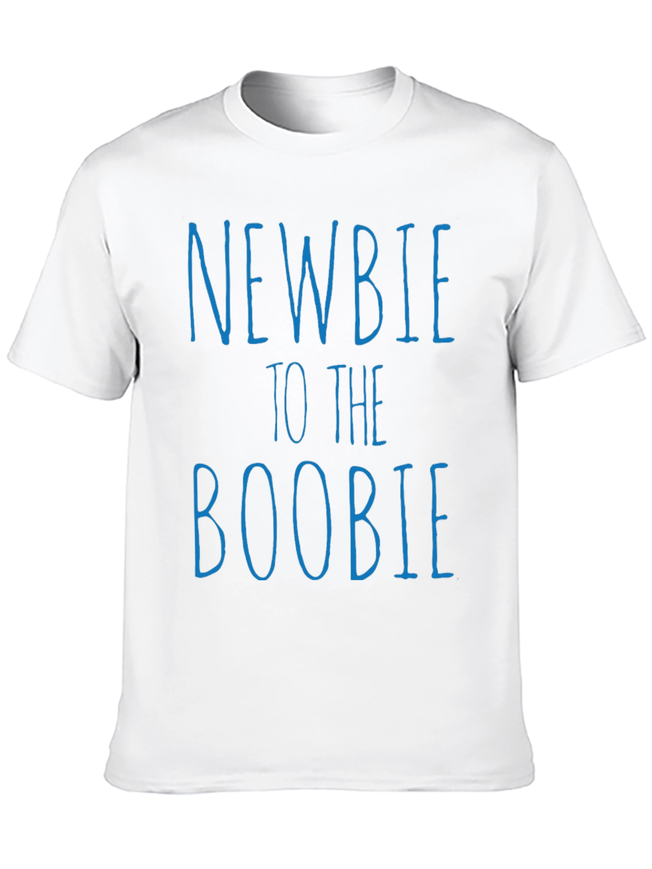 Black Newbie To The Boobie Graphic Tee - Funny T-Shirt view 10