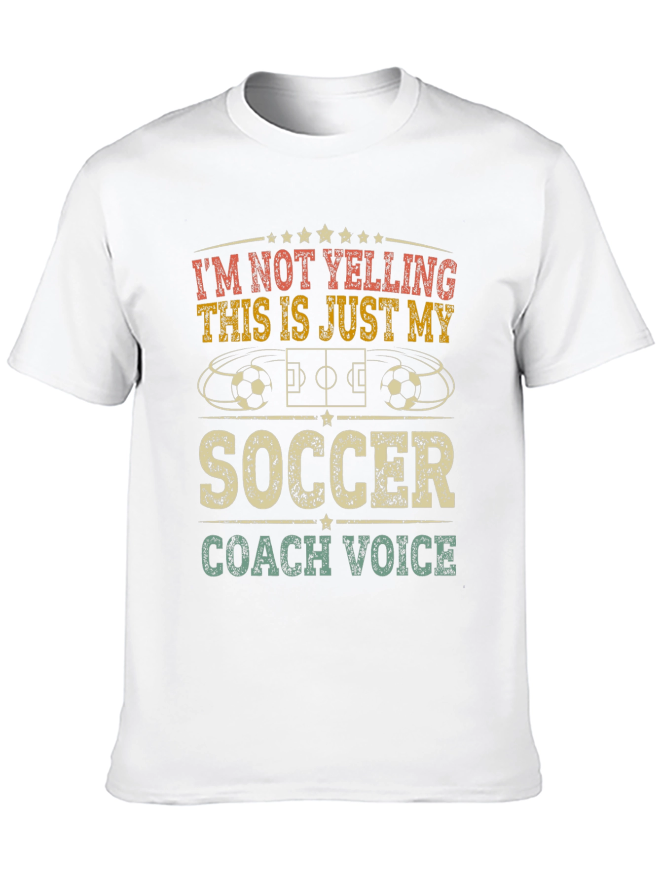 Black Soccer Coach Voice T-Shirt view 10