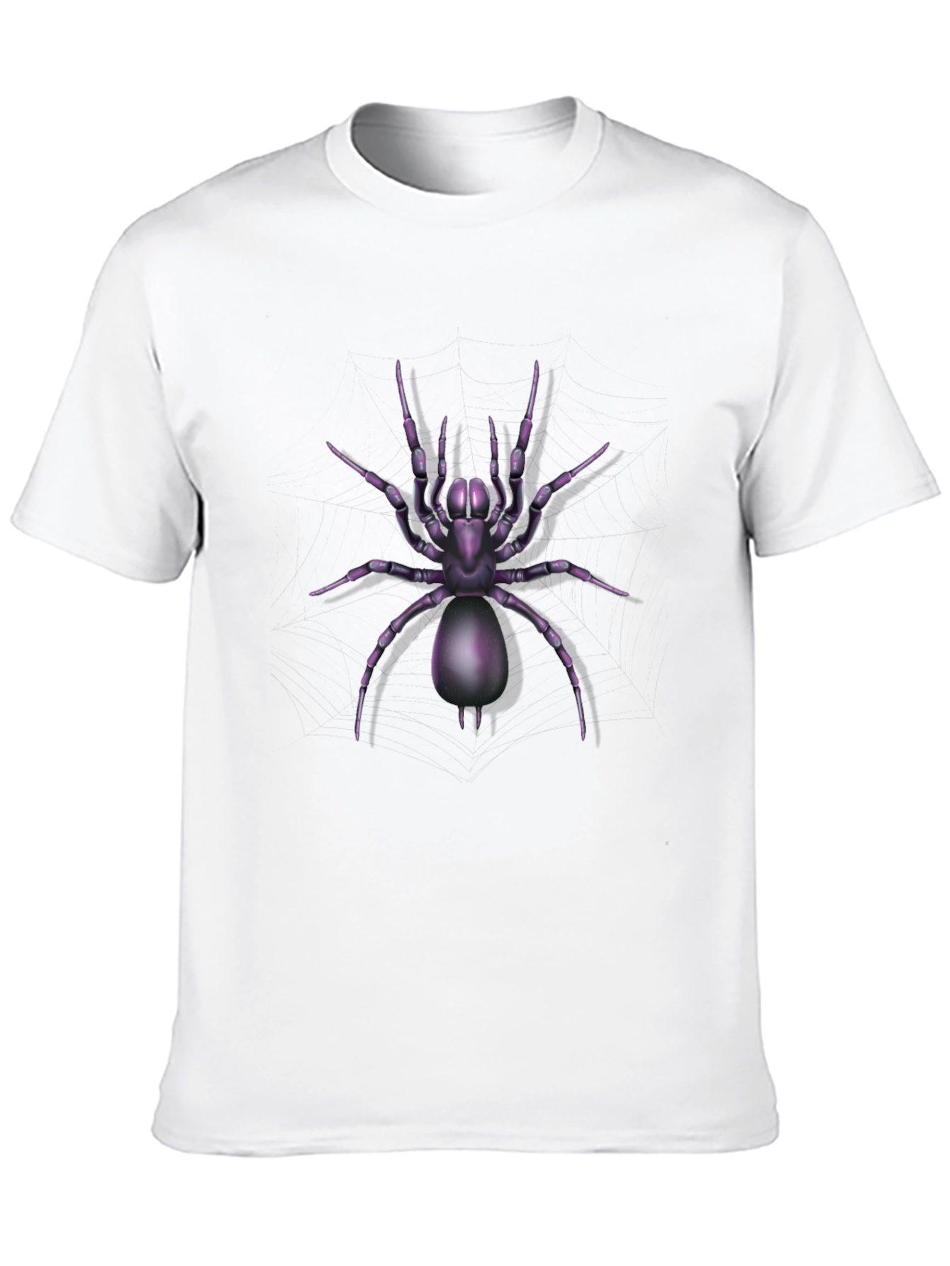 Black Spider Graphic Tee - Black Cotton Blend view 10