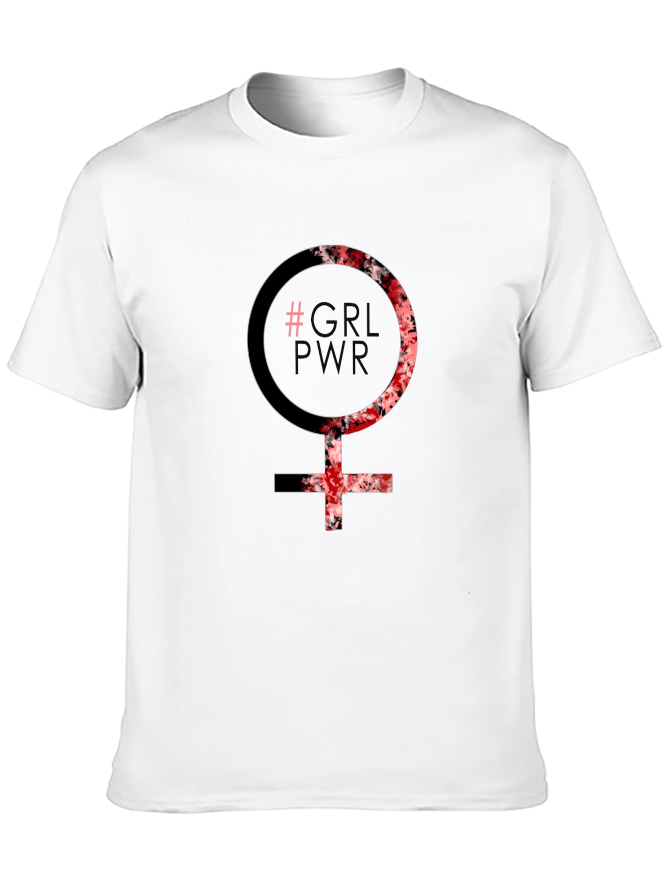 Black GRL PWR Graphic Tee - Black Feminist T-Shirt view 10