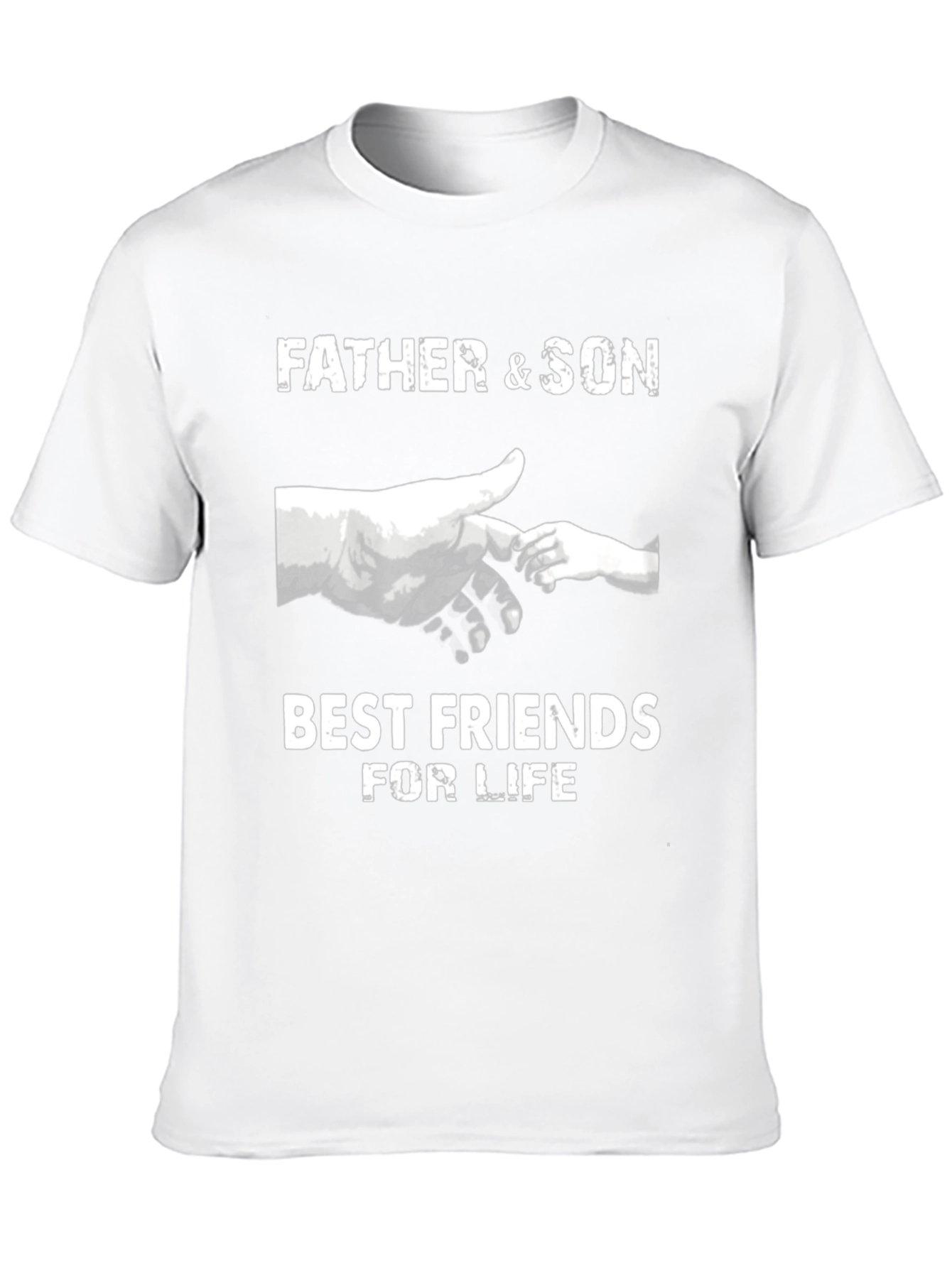 Black Father & Son Best Friends T-Shirt - Black view 10