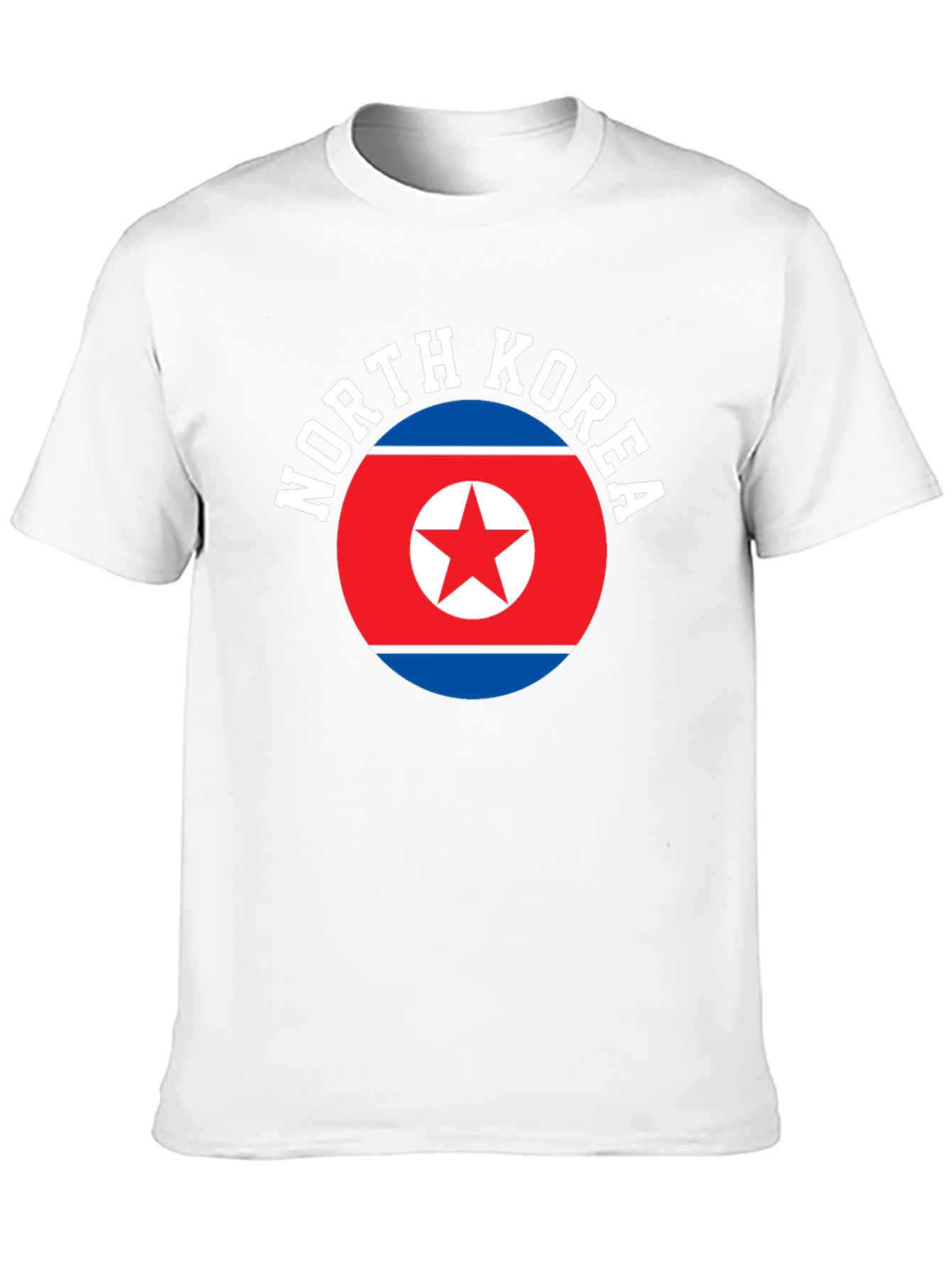 Black North Korea Flag T-Shirt view 10