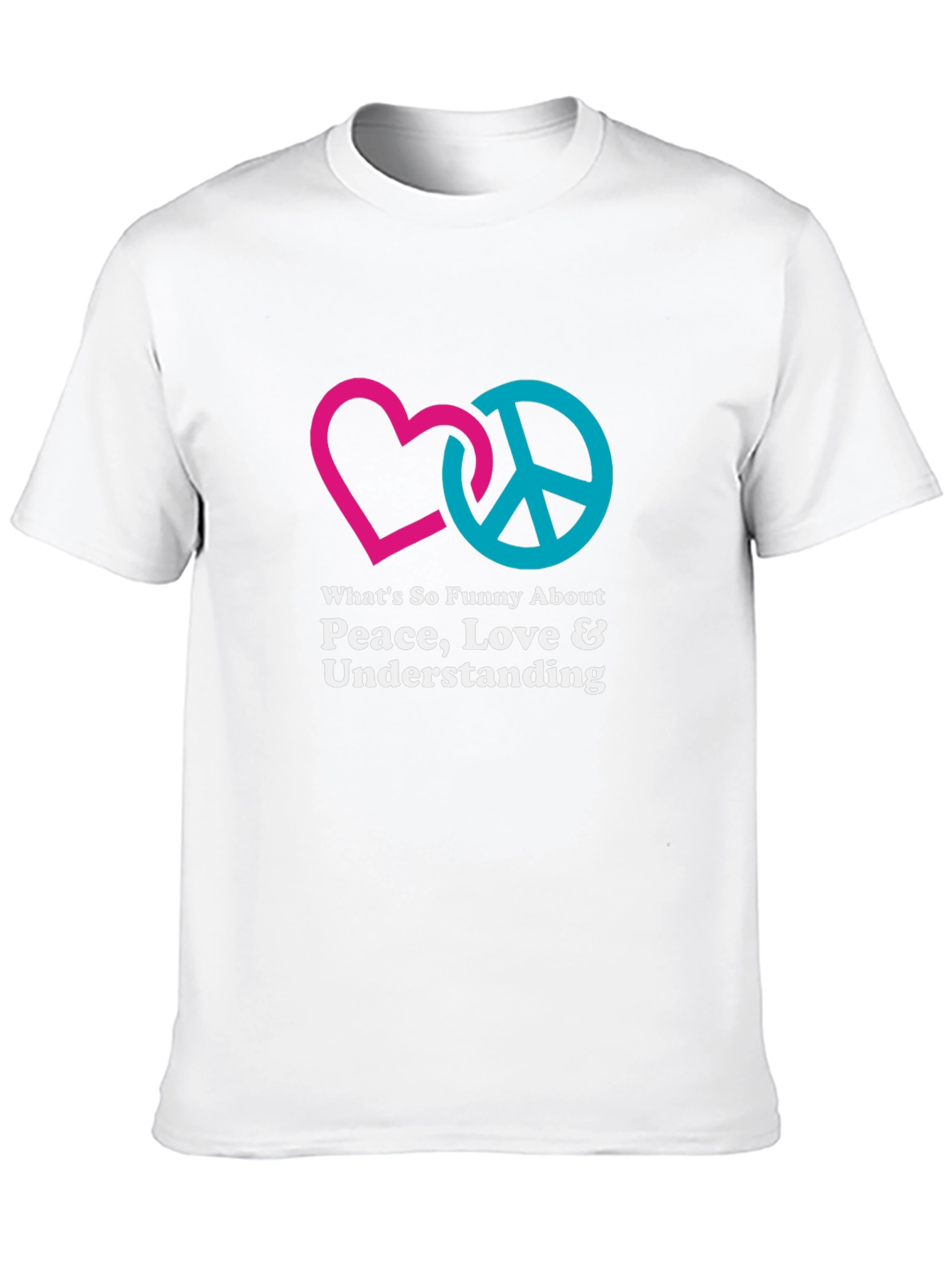 Black Peace Love Understanding Graphic T-Shirt view 10