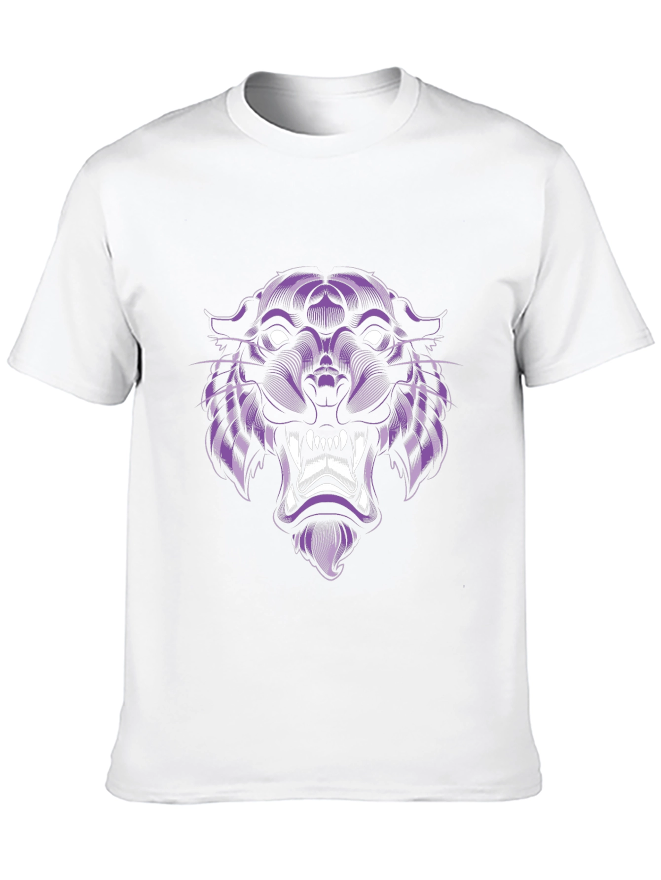 Black Purple Panther Graphic Tee - Cool Animal Design view 10