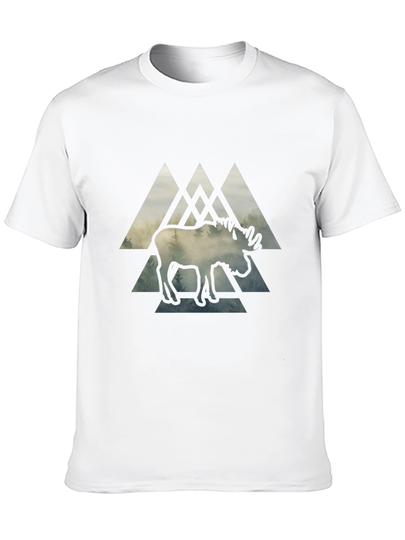 Black Moose Graphic Print Black T-Shirt view 10