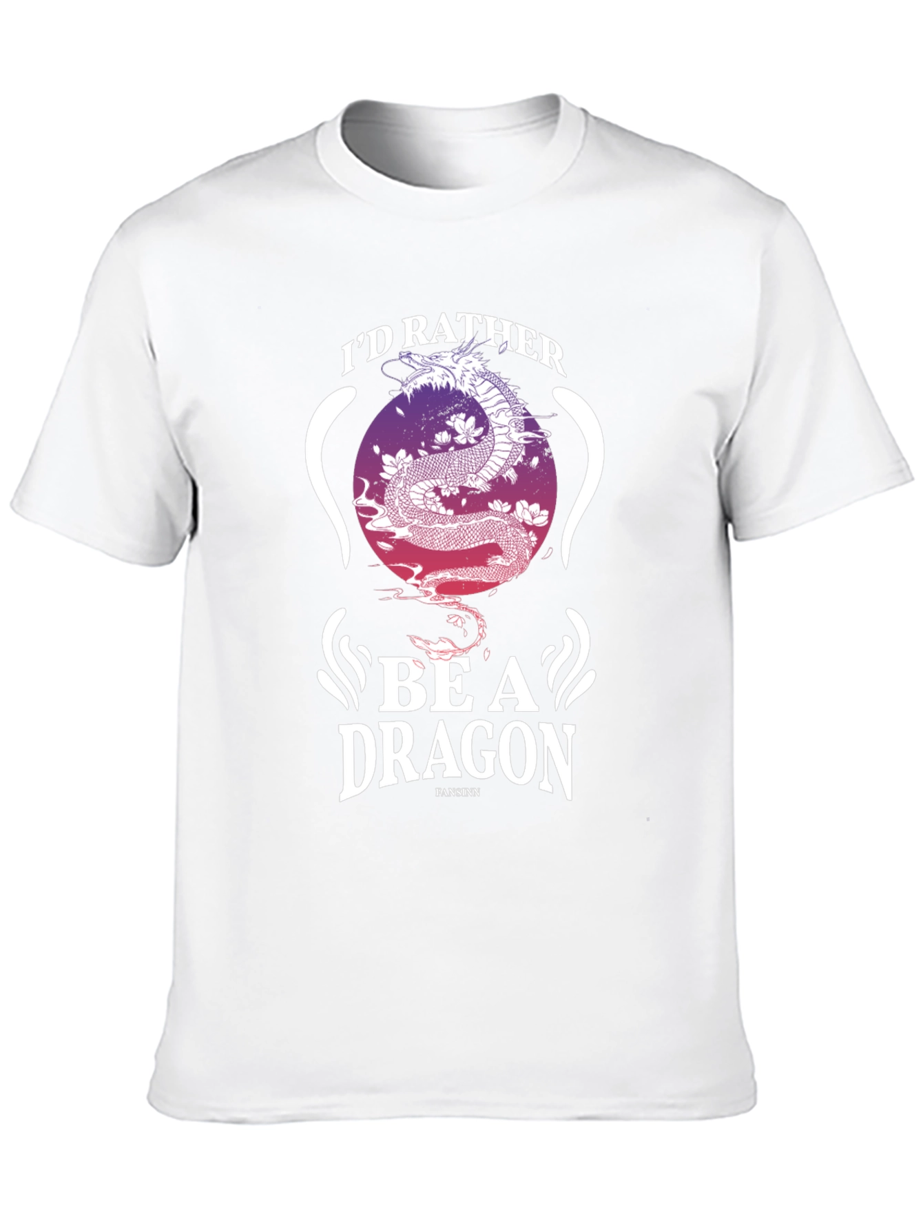 Black I'd Rather Be A Dragon Graphic Tee view 10