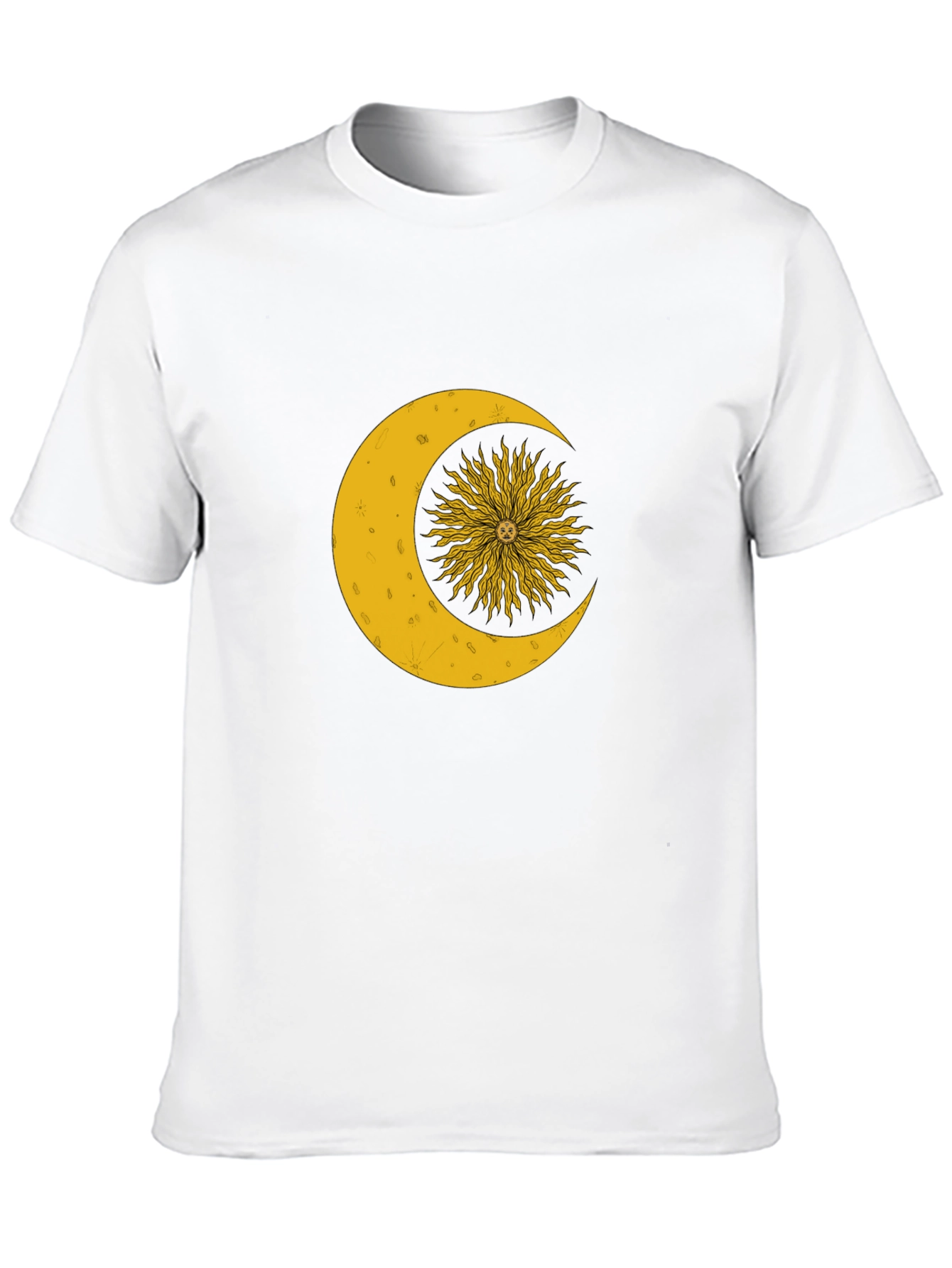Black Celestial Sun and Moon Graphic T-Shirt view 10