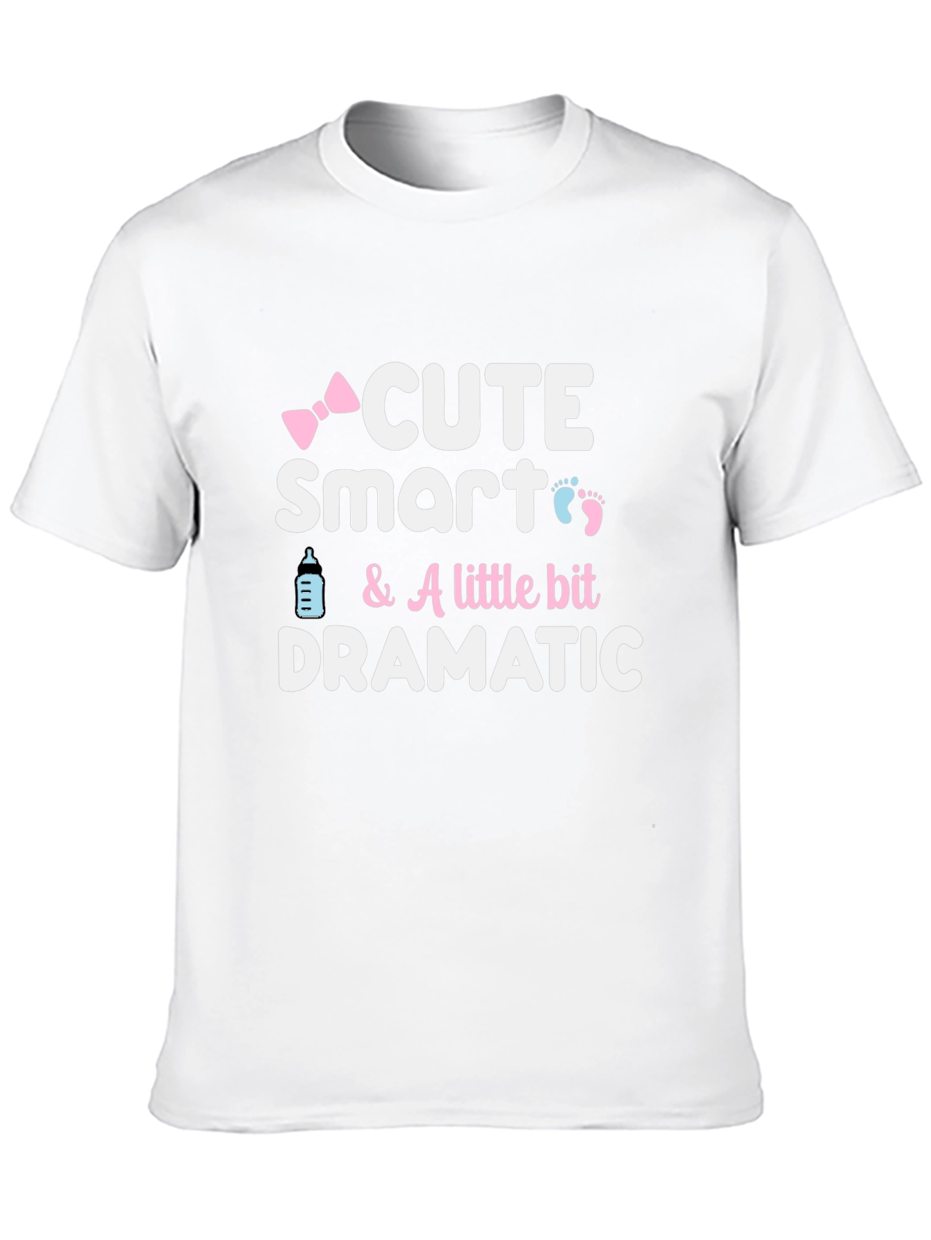 Cute Smart Dramatic Baby Graphic T-Shirt - 10