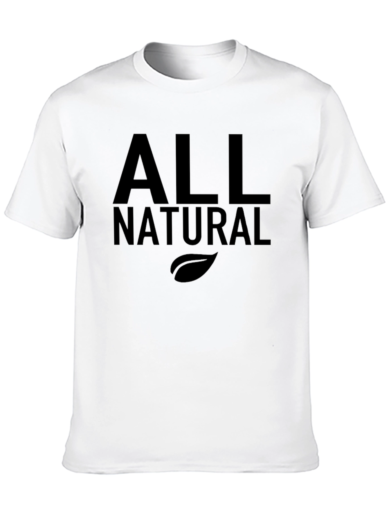 Black All Natural Black Graphic T-Shirt - Soft Cotton Blend view 10