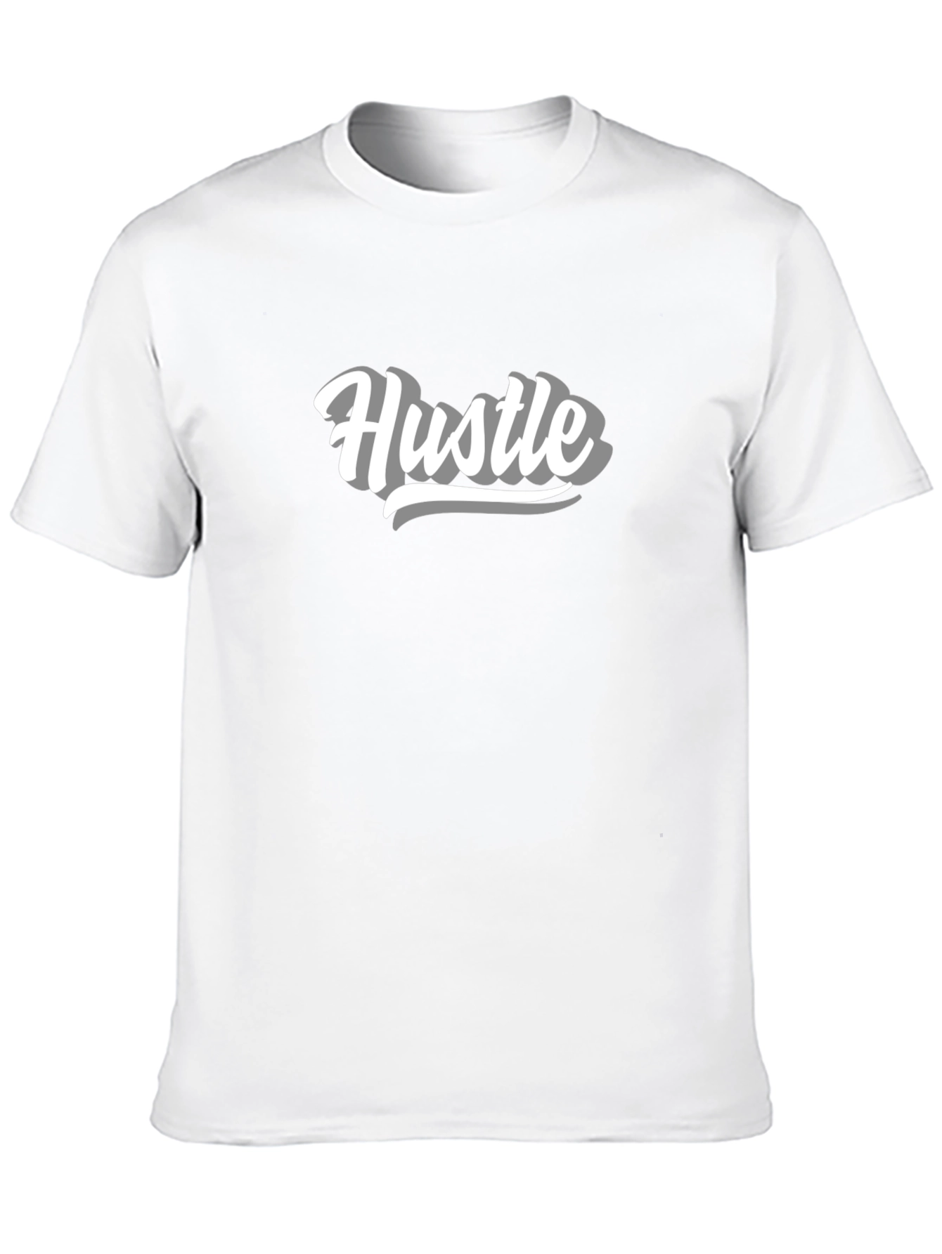 Black Men's Black Hustle Graphic Tee view 10