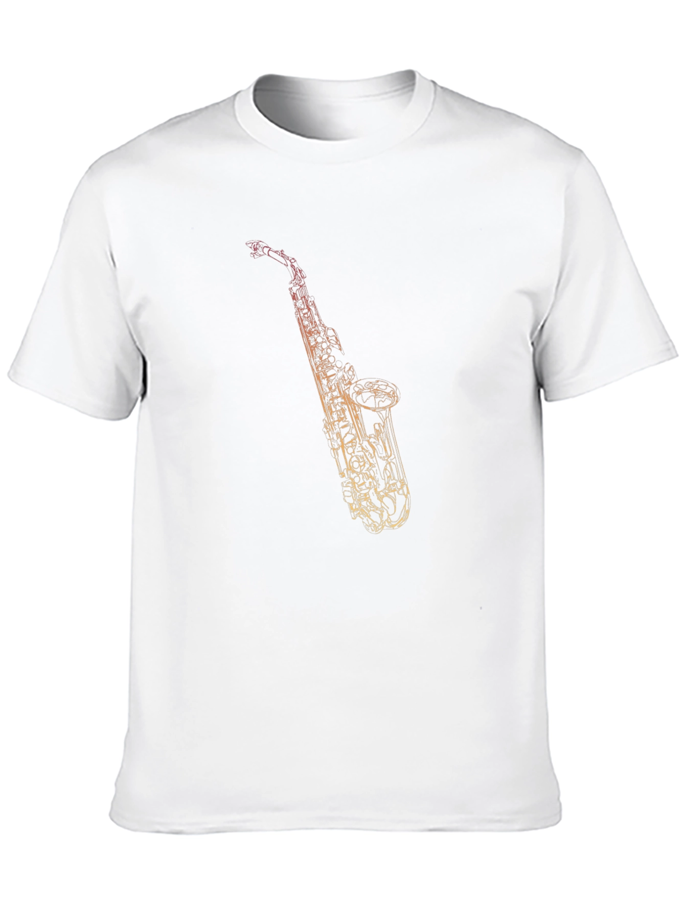 Black Saxophone Graphic Tee - Stylish Music Lover T-Shirt view 10