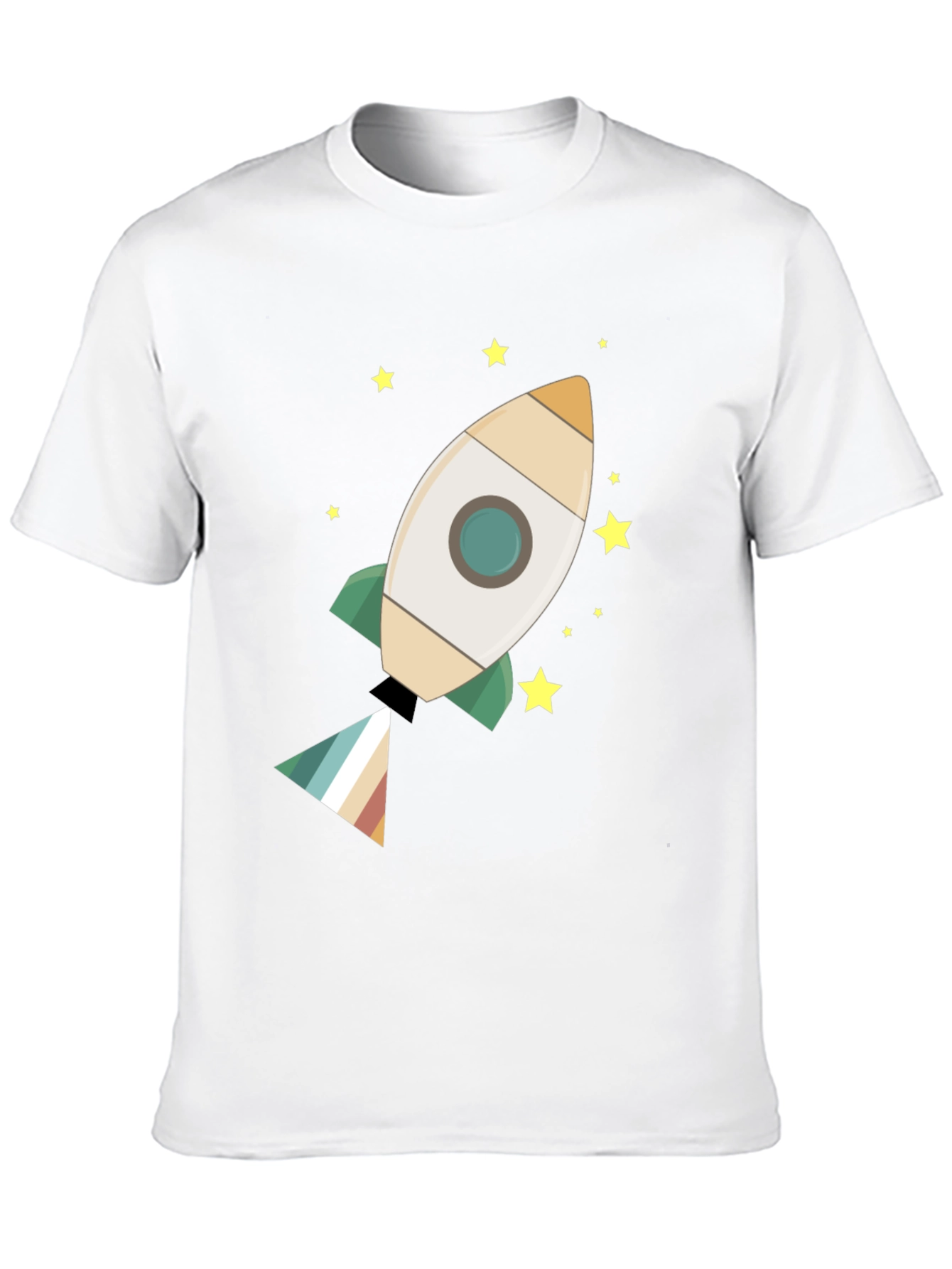 Black Rocket Ship T-Shirt - Blast Off in Style view 10
