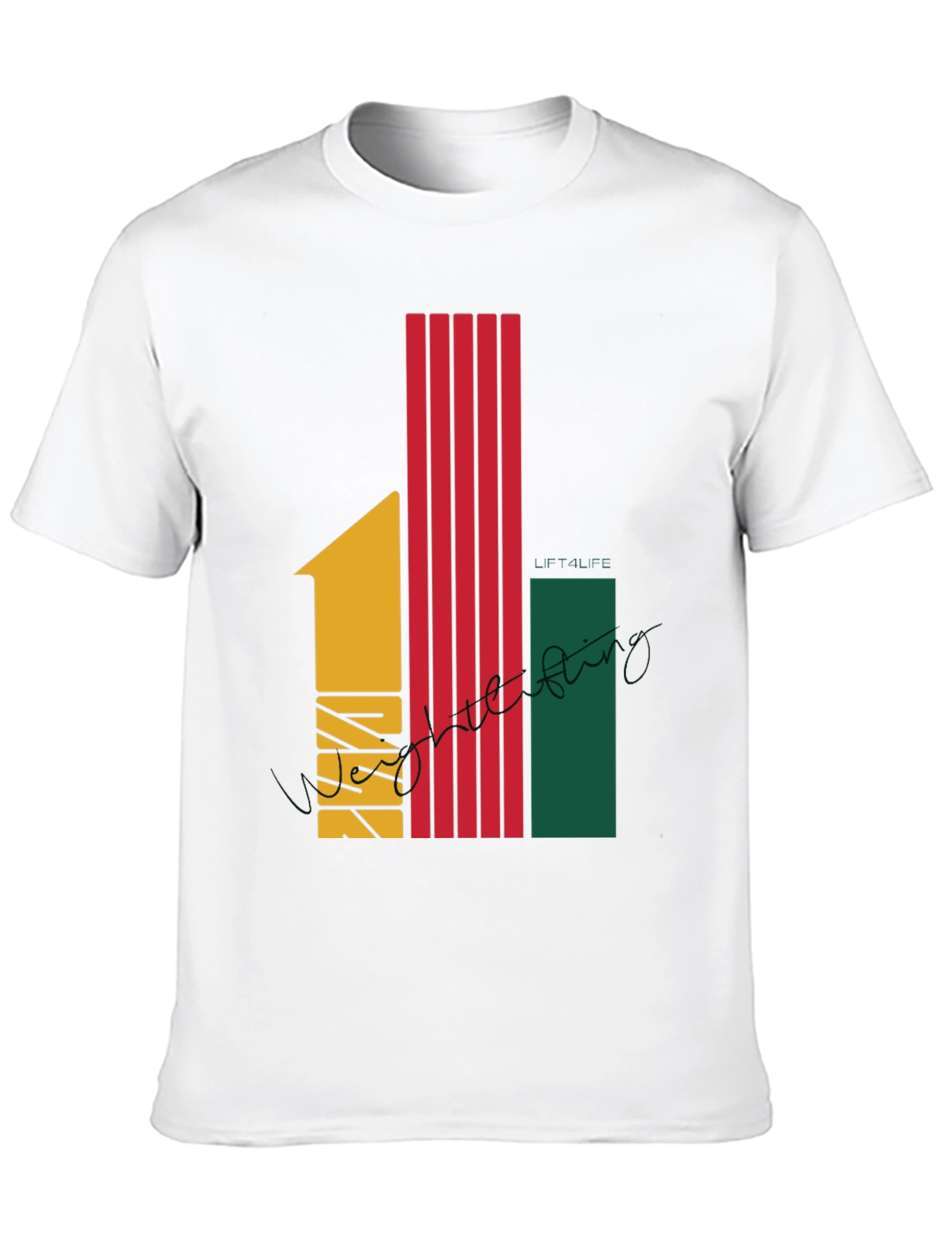 Black Stylish Graphic Print Tee - Lift4life view 10