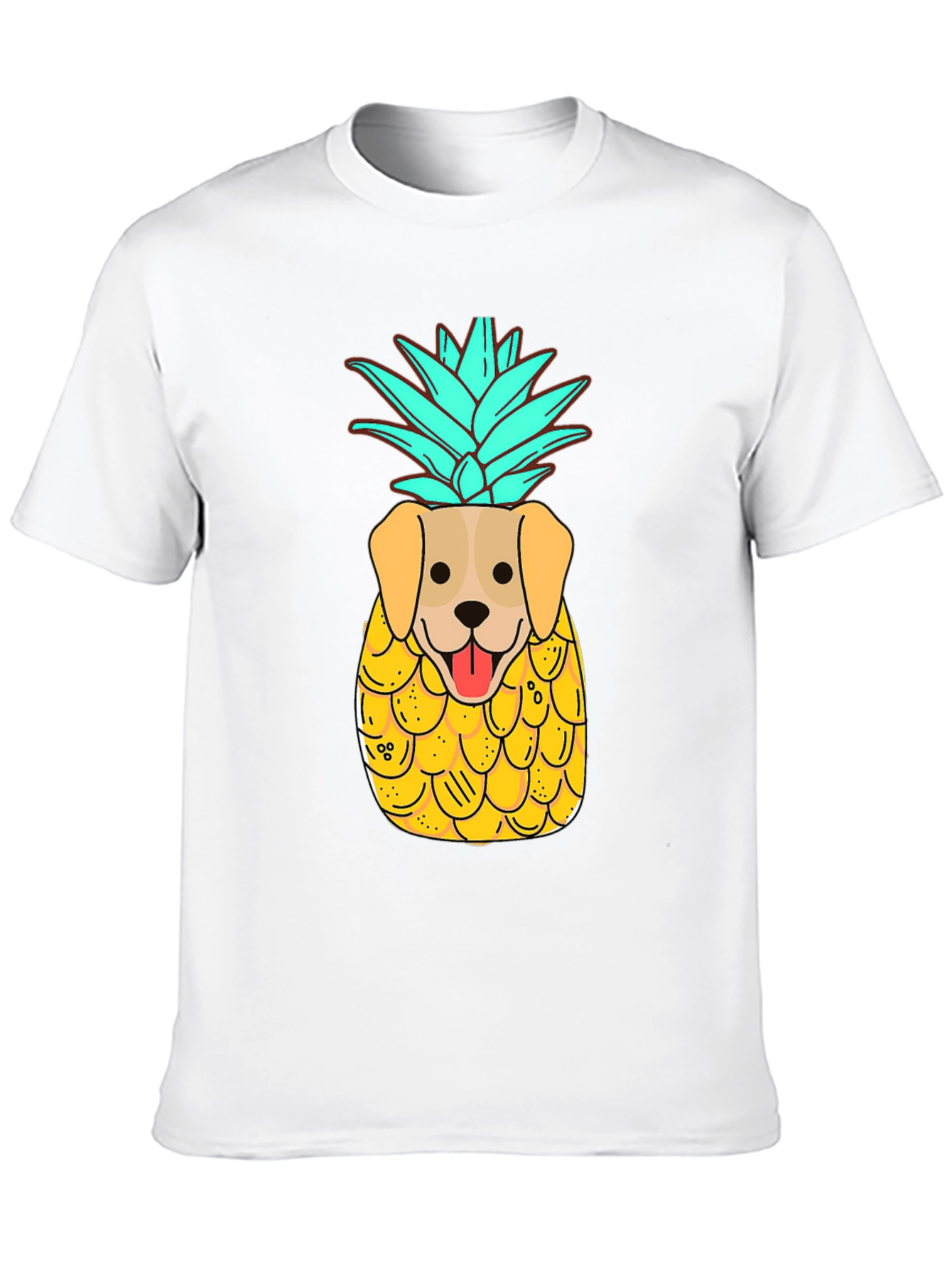 Black Dog-Pineapple Graphic Black T-Shirt view 10
