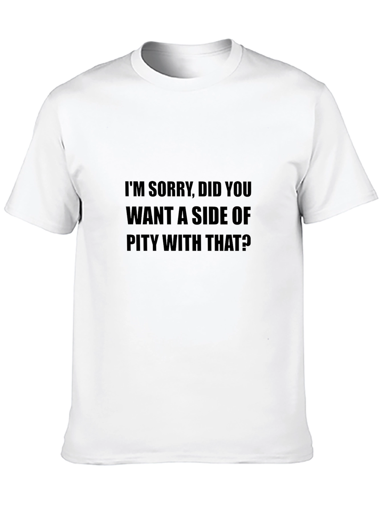 Black Sarcastic 'Pity' Graphic T-Shirt - Men's Black Tee view 10