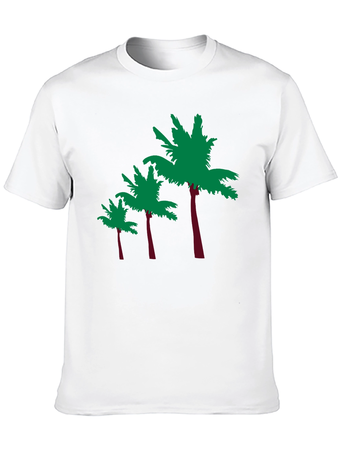 Black Tropical Palm Tree Graphic Tee - Black view 10