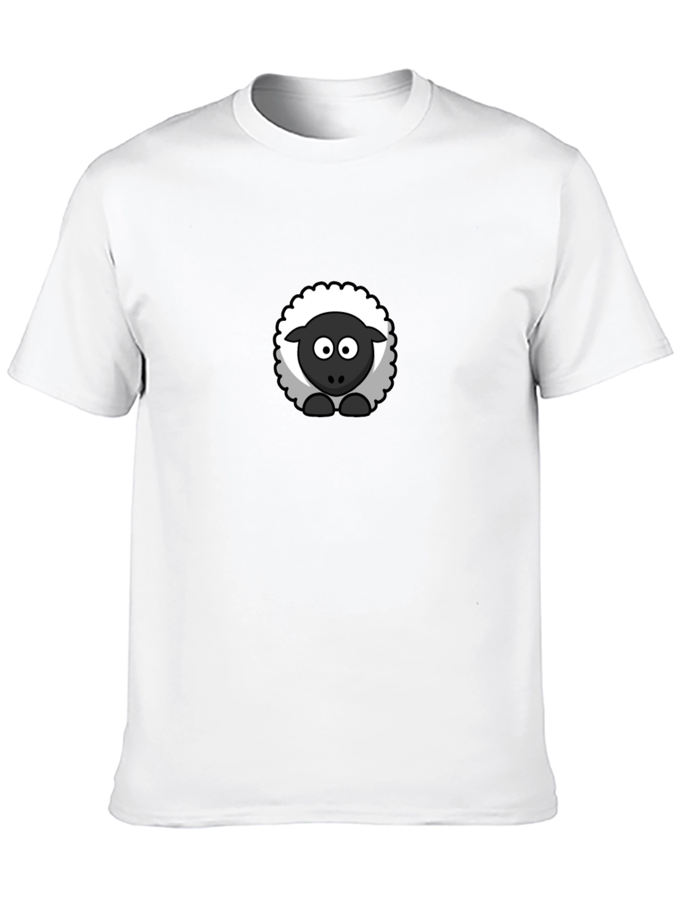 Black Black Sheep Graphic Tee - Cute Cartoon Animal Shirt view 10
