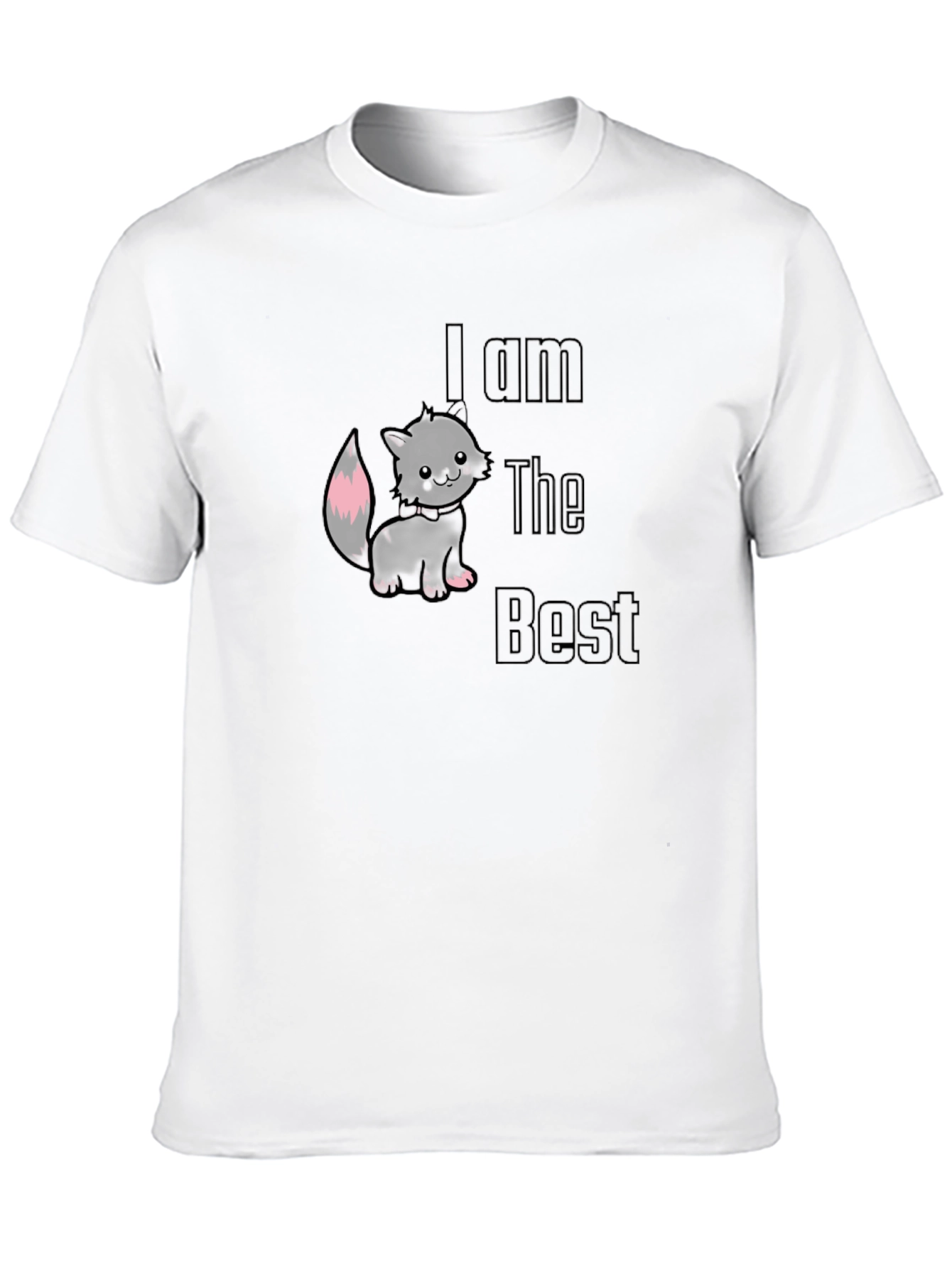 Black I Am The Best Kitten T-Shirt - Soft Cotton Graphic Tee view 10