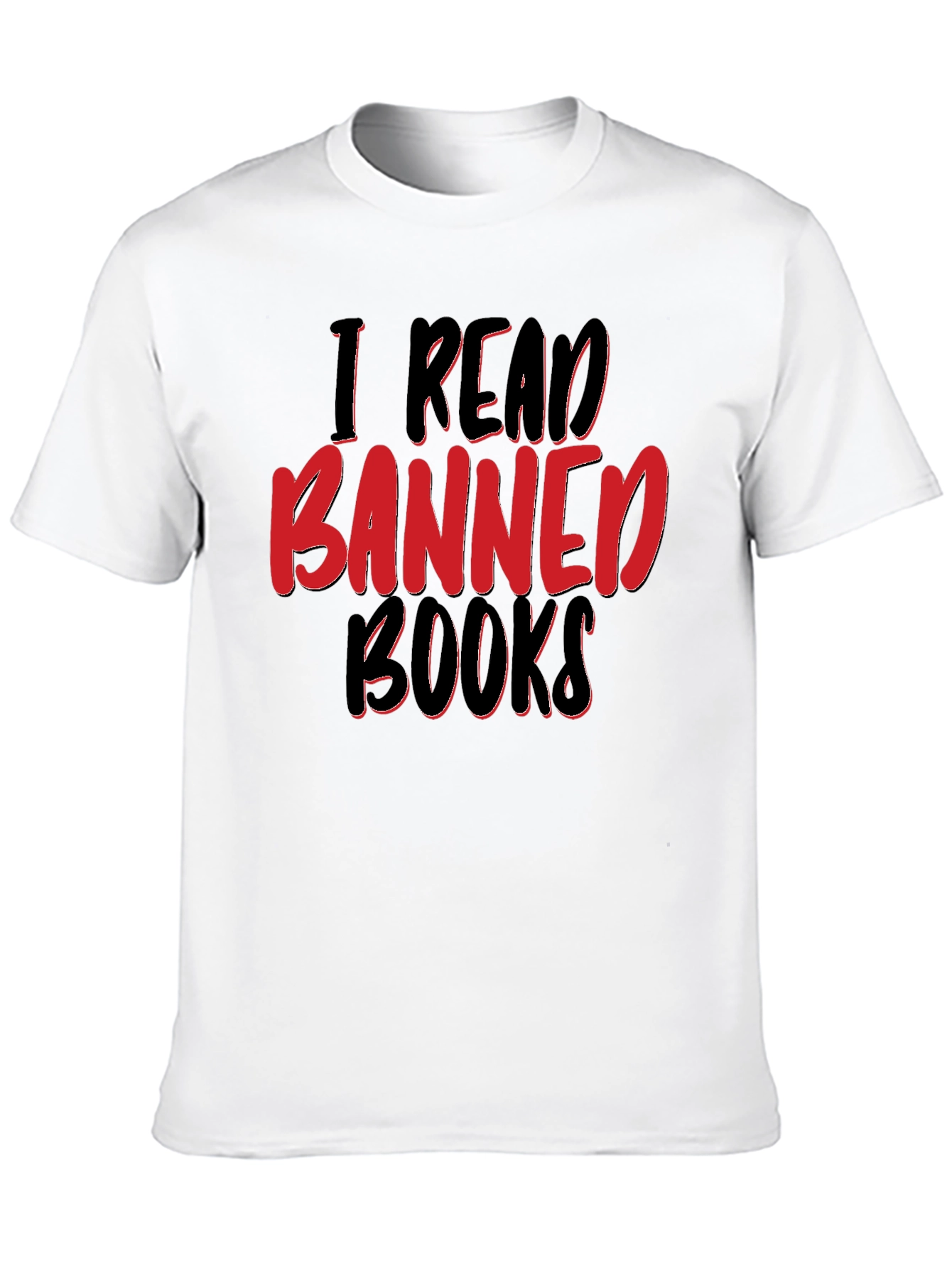 Black I Read Banned Books Graphic T-Shirt view 10