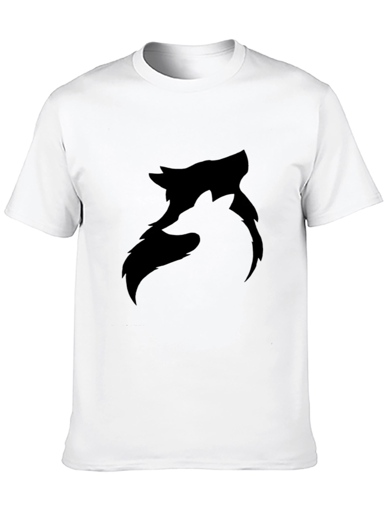 Black Black Wolf Graphic Tee - Modern Style view 10