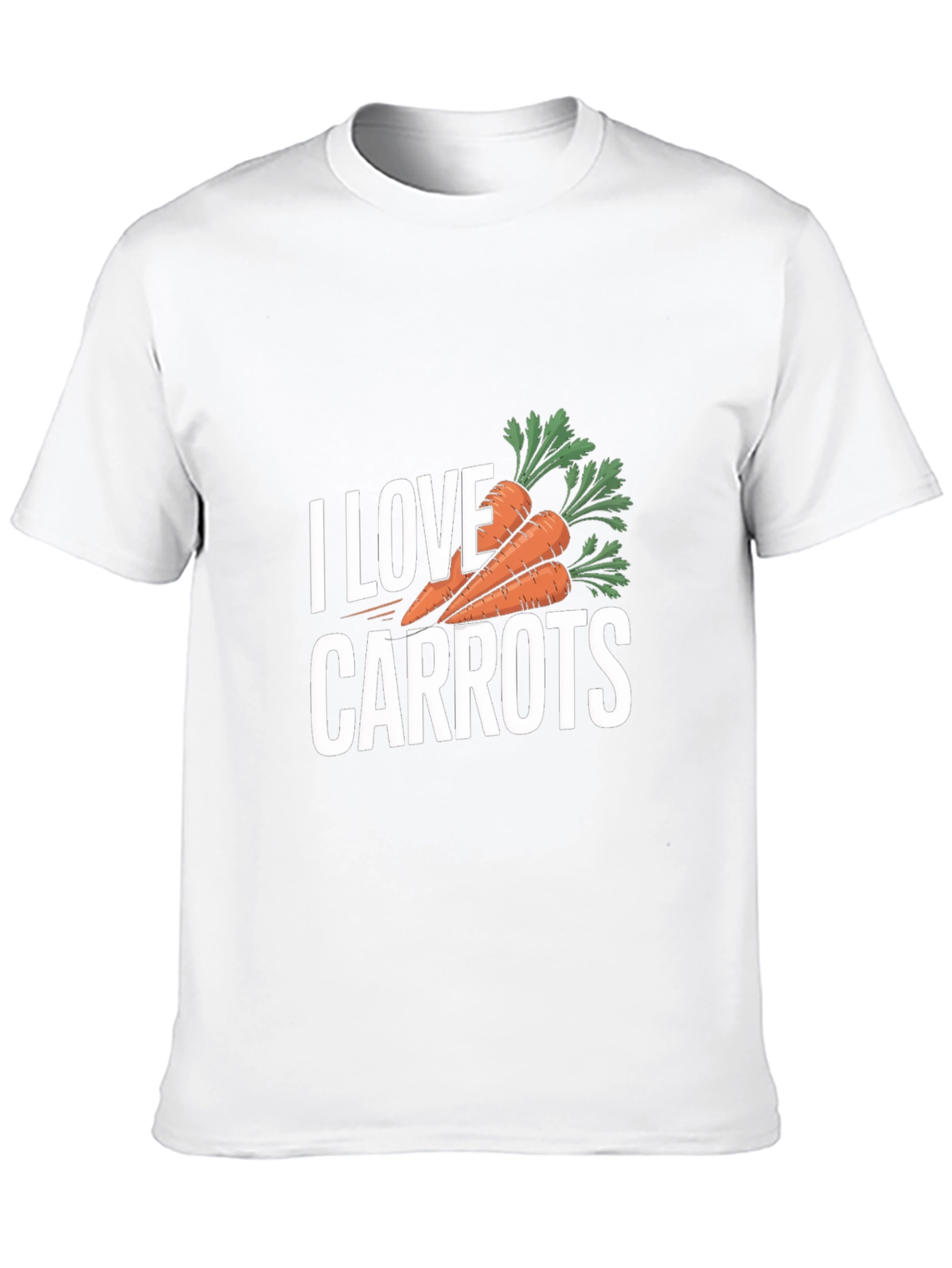 Black I Love Carrots T-Shirt - Black Carrot Lover Tee view 10