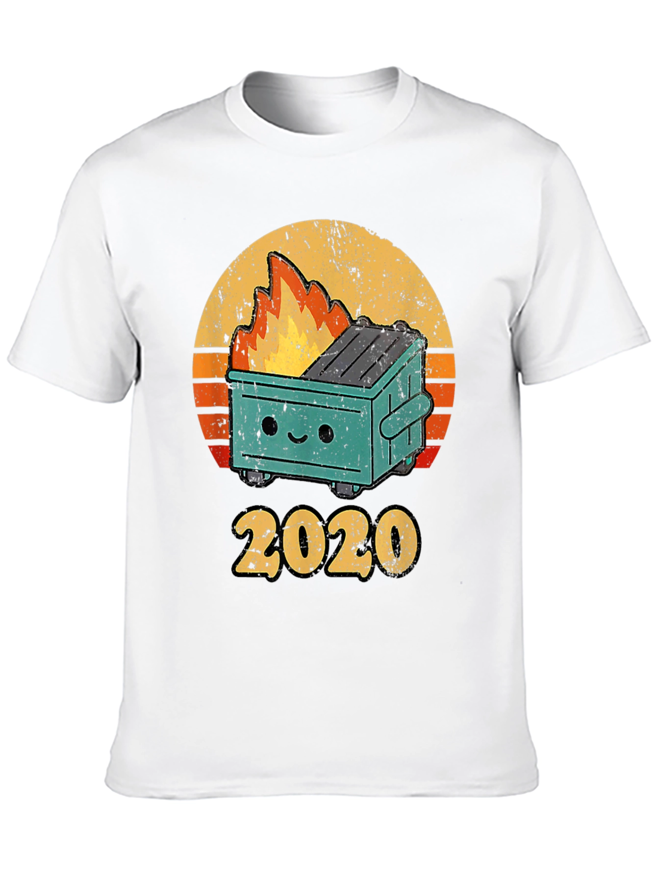 Black 2020 Dumpster Fire T-Shirt view 10