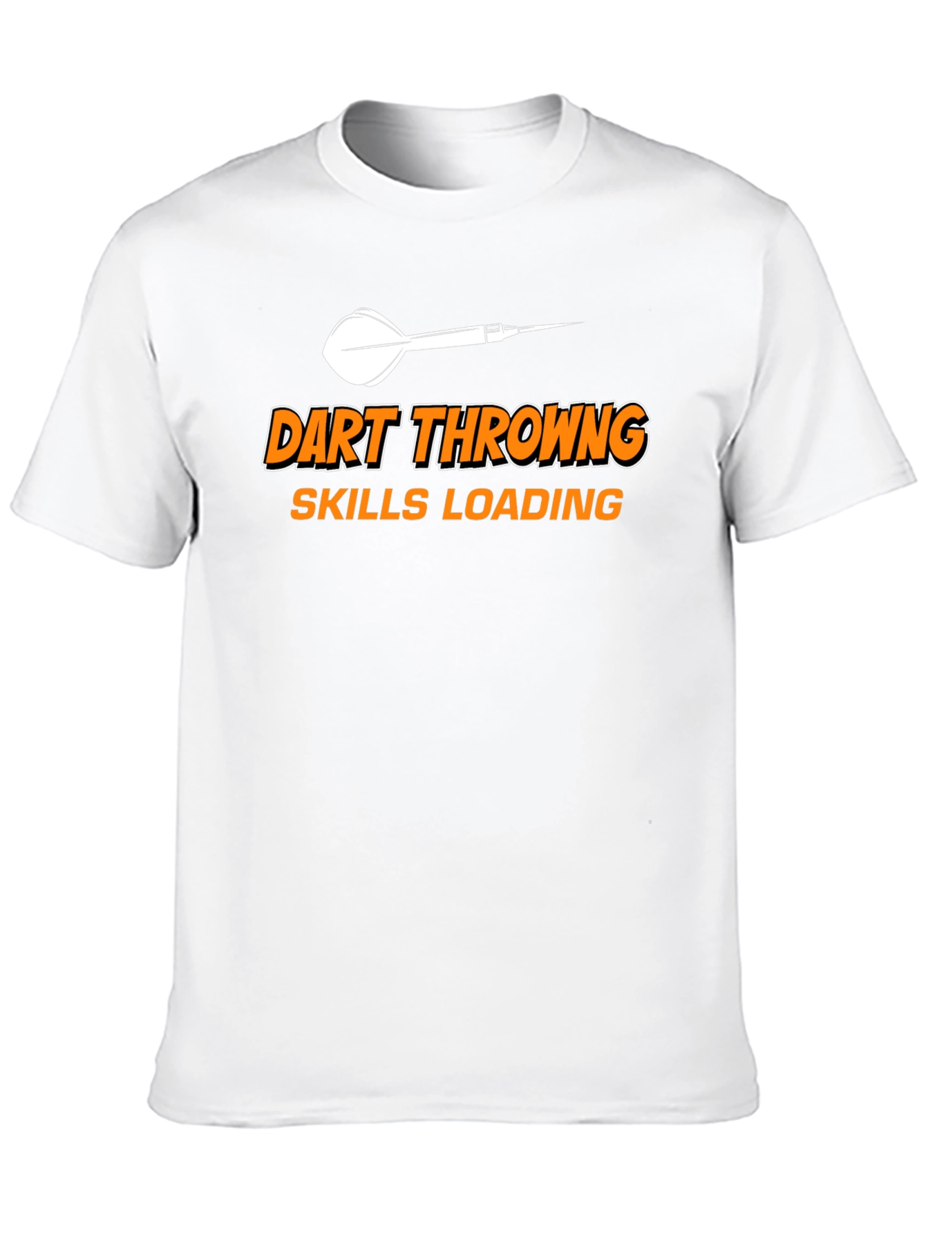 Black Dart Throwing Skills Loading Funny T-Shirt view 10