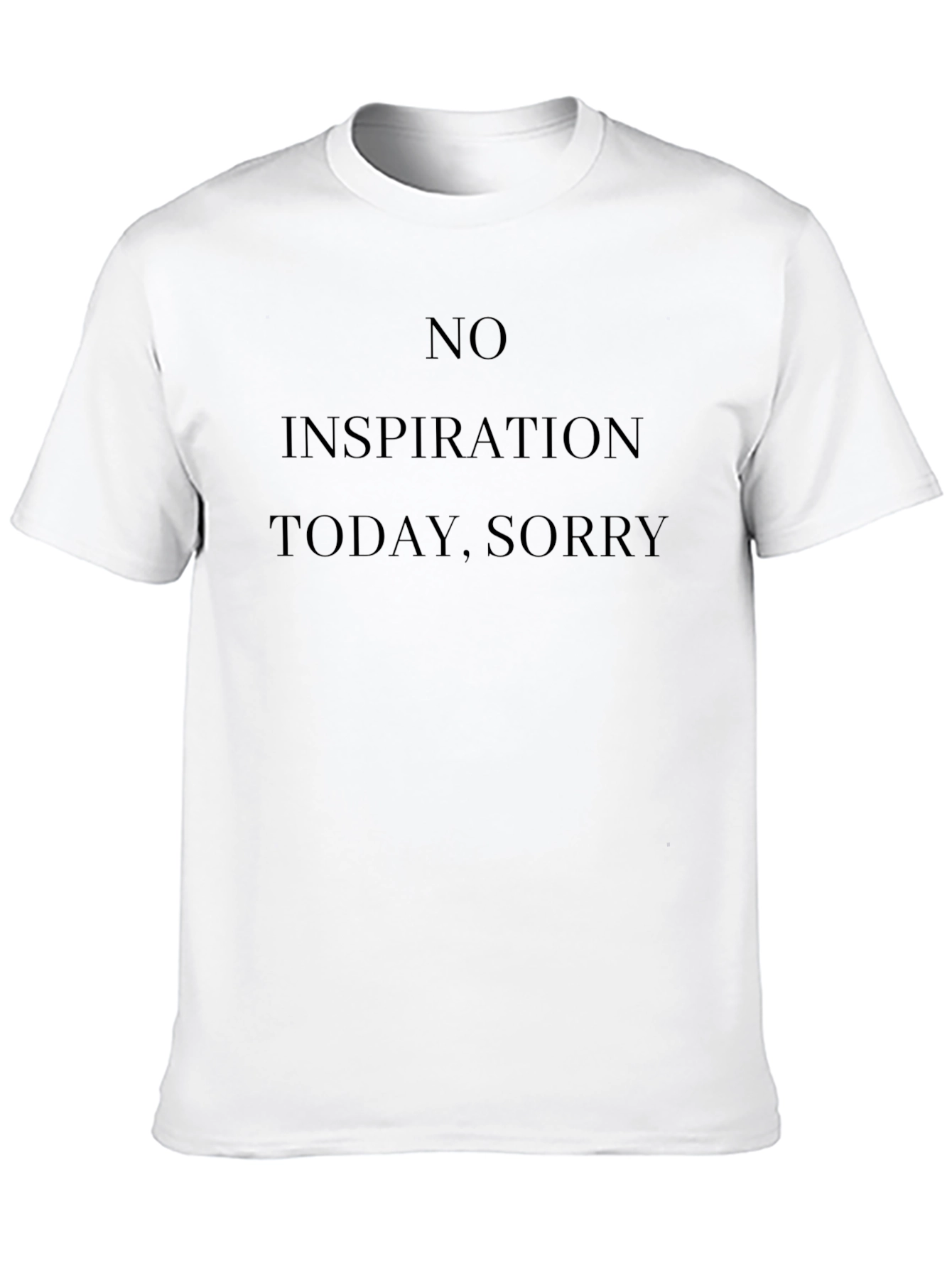 Black No Inspiration Today Graphic Tee view 10