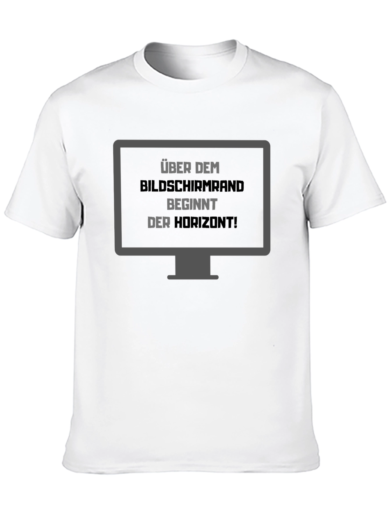 Black Über Dem Bildschirmrand T-Shirt view 10