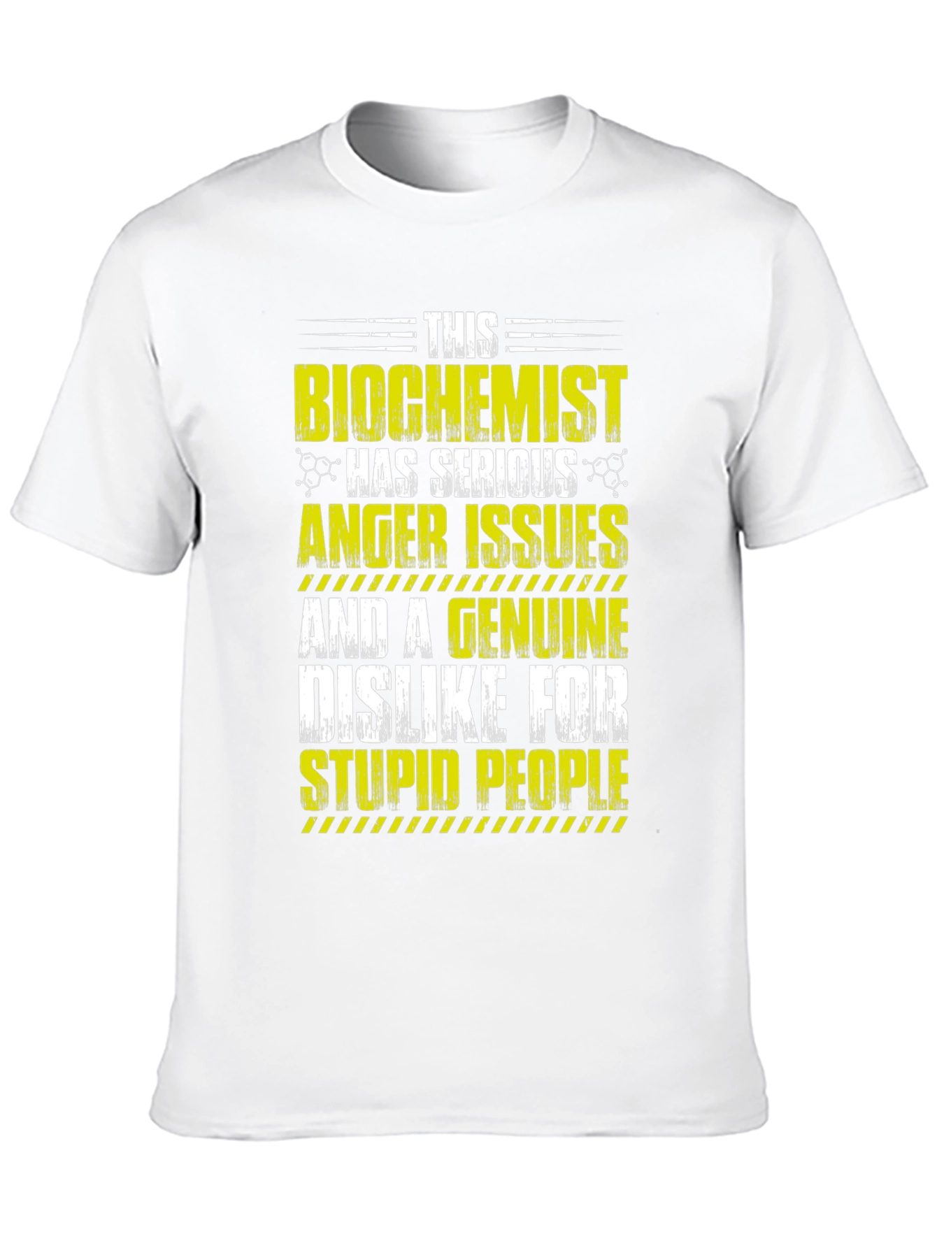 Black Biochemist Anger Issues T-Shirt view 10