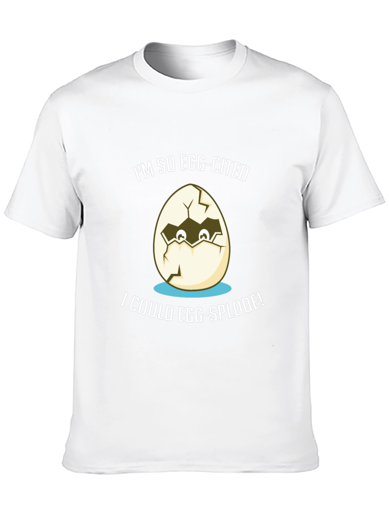 Black Egg-cited T-Shirt: Funny Graphic Tee view 10