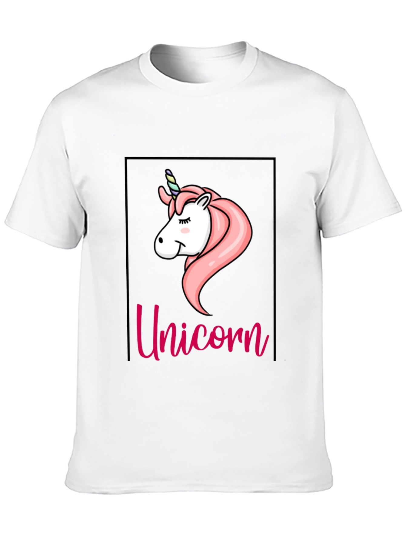 Black Unicorn Graphic Tee - Black Cotton T-Shirt view 10