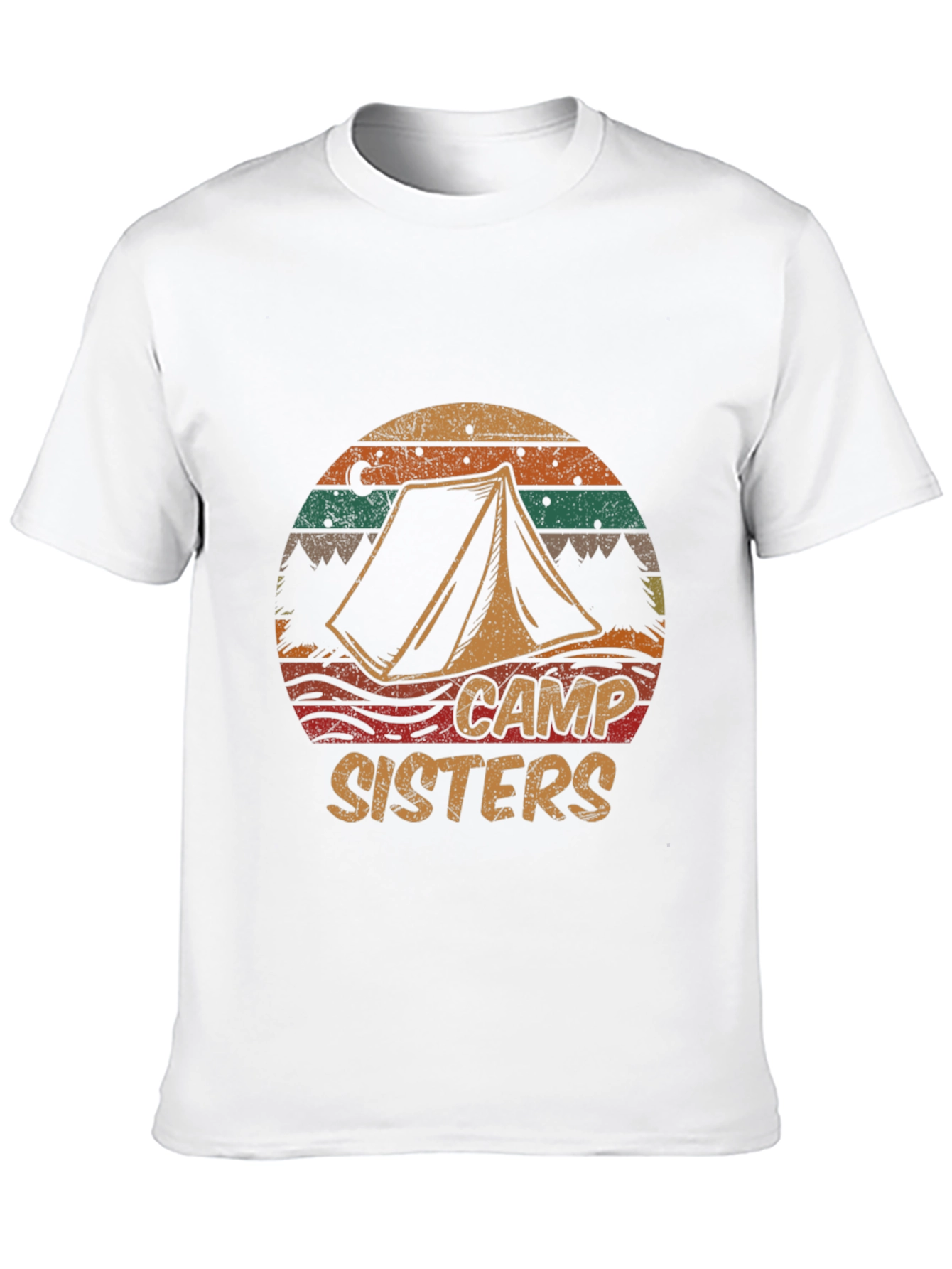 Camp Sisters Retro Camping Graphic Tee - 10