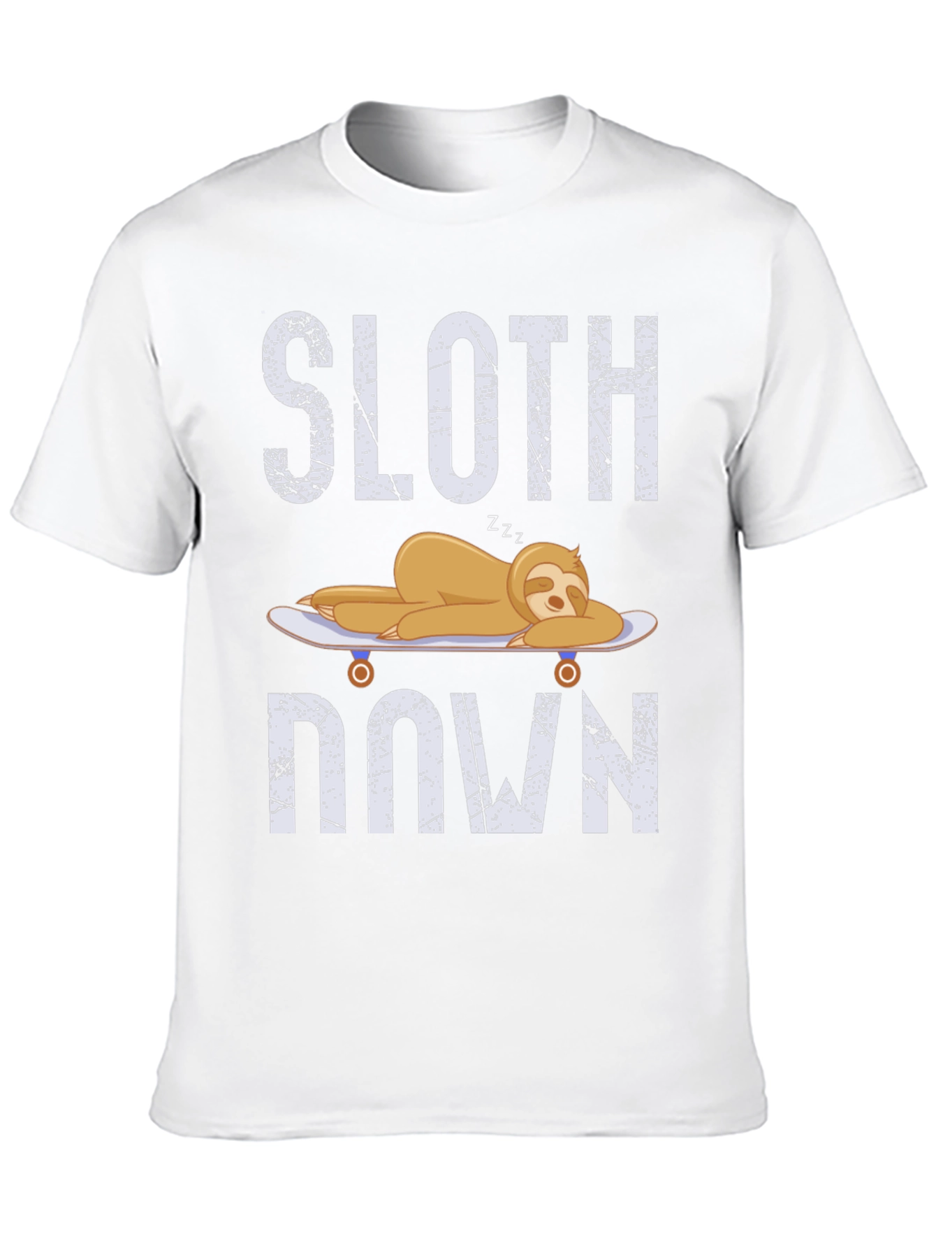 Black Sloth Down T-Shirt - Relaxed Lazy Graphic Tee view 10