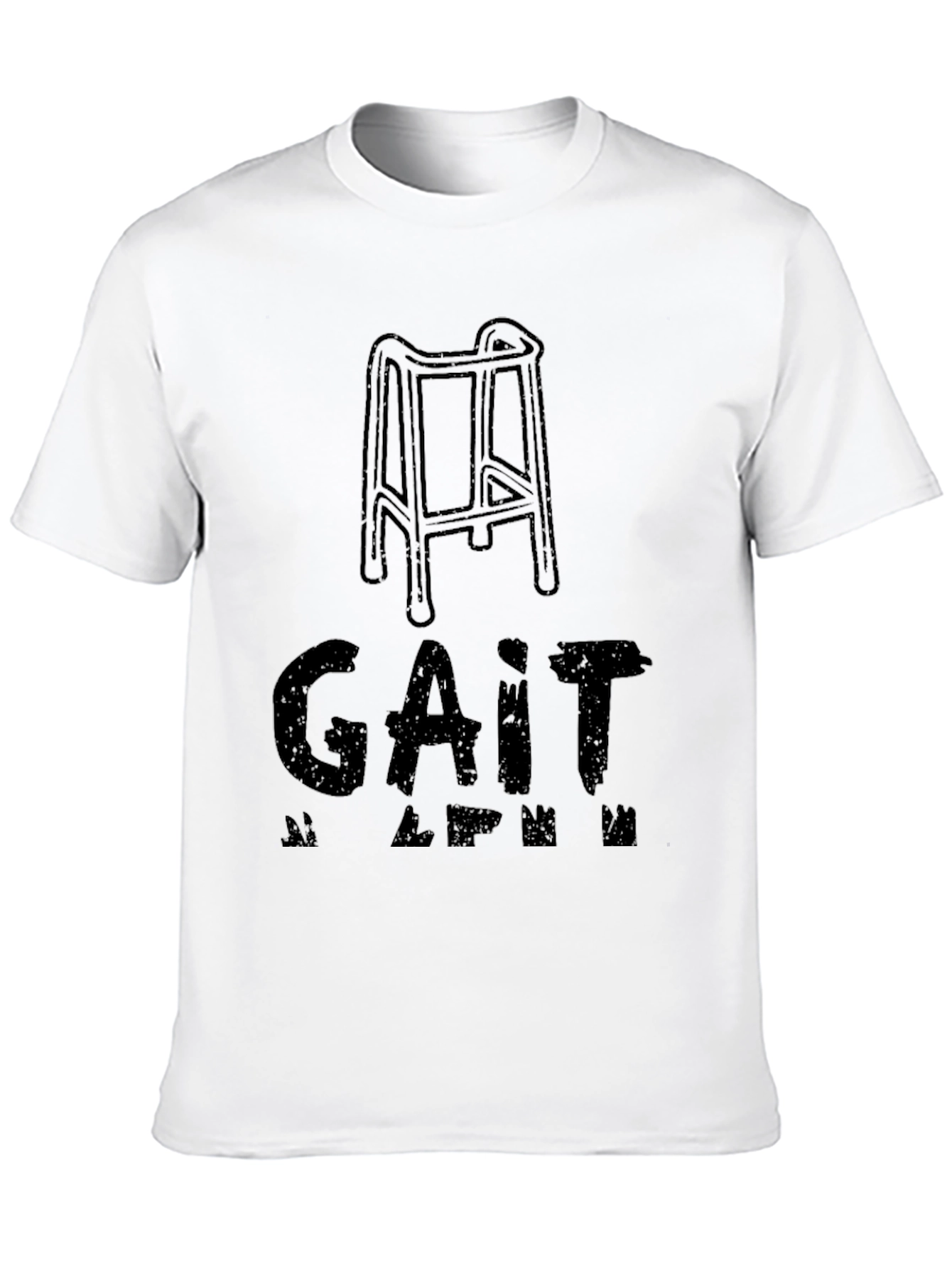 Black Gait Apparel - Walker Humor T-Shirt view 10