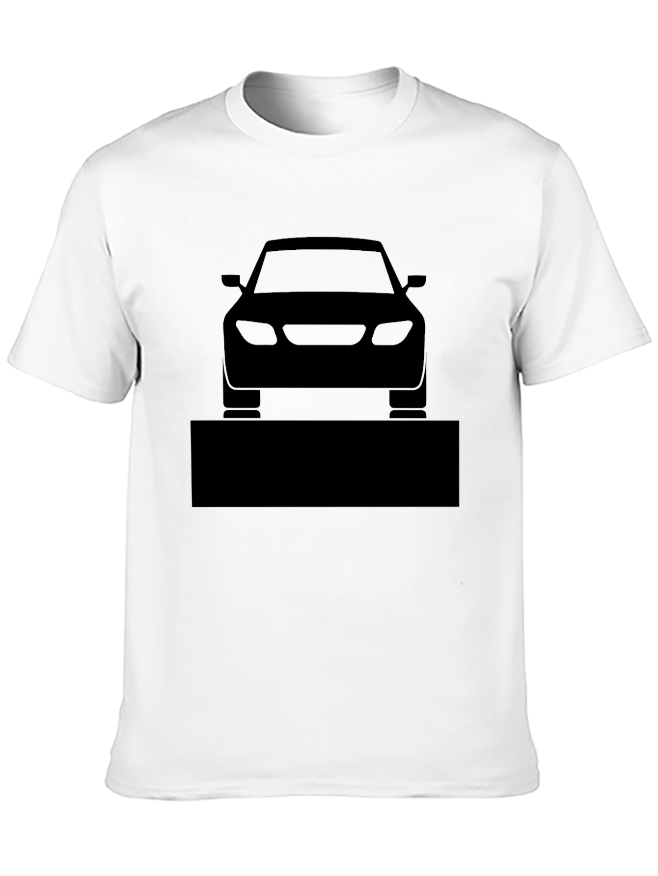 Black Men's Black Car Graphic T-Shirt view 10
