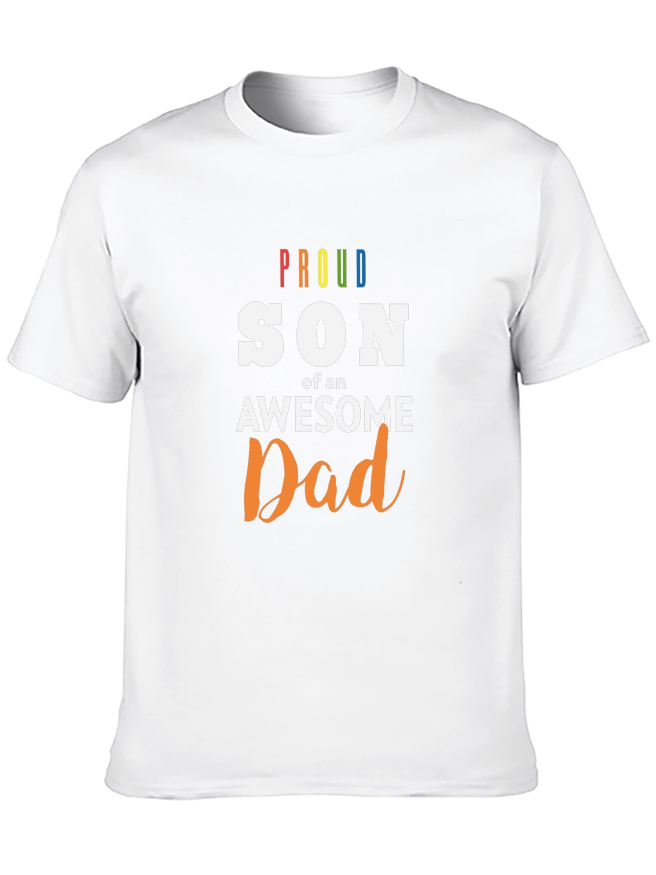 Black Proud Son of an Awesome Dad T-Shirt view 10