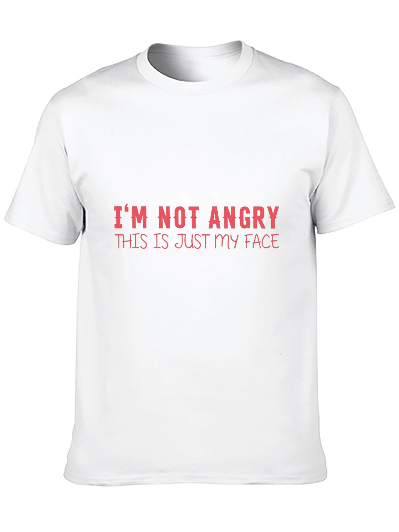 Black Funny I'm Not Angry T-Shirt view 10