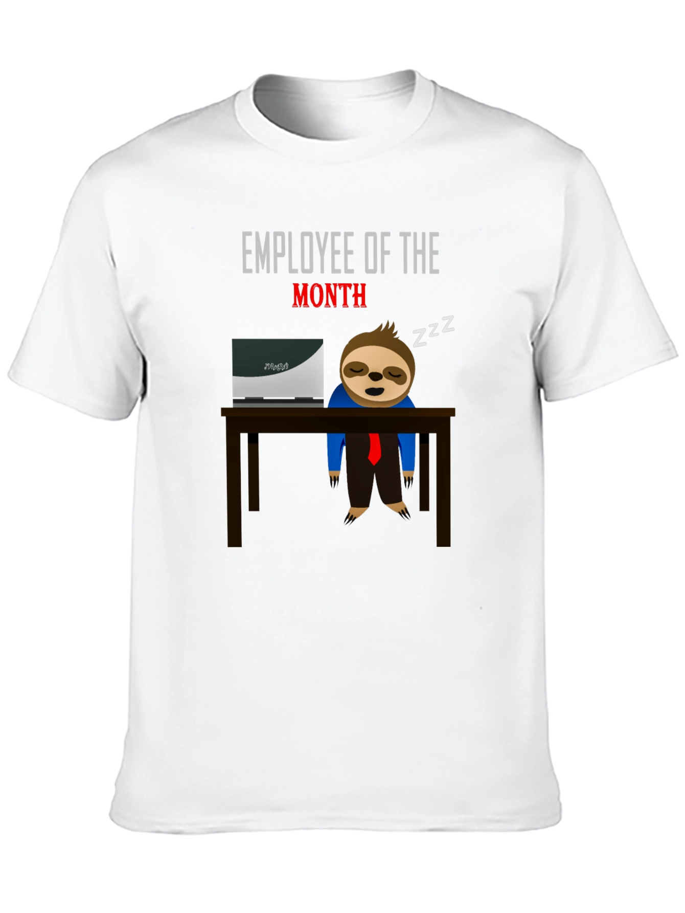 Black Employee of the Month Sloth T-Shirt view 10