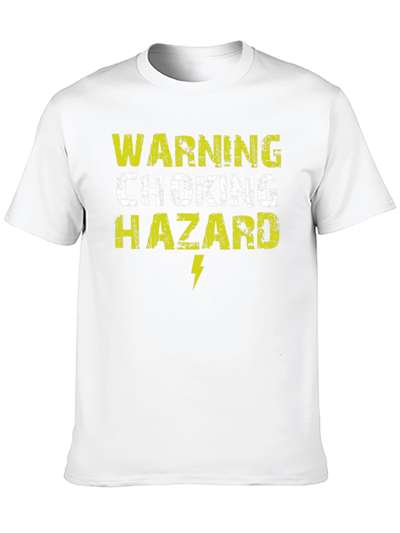 Black Warning Choking Hazard T-Shirt Funny Graphic Tee view 10
