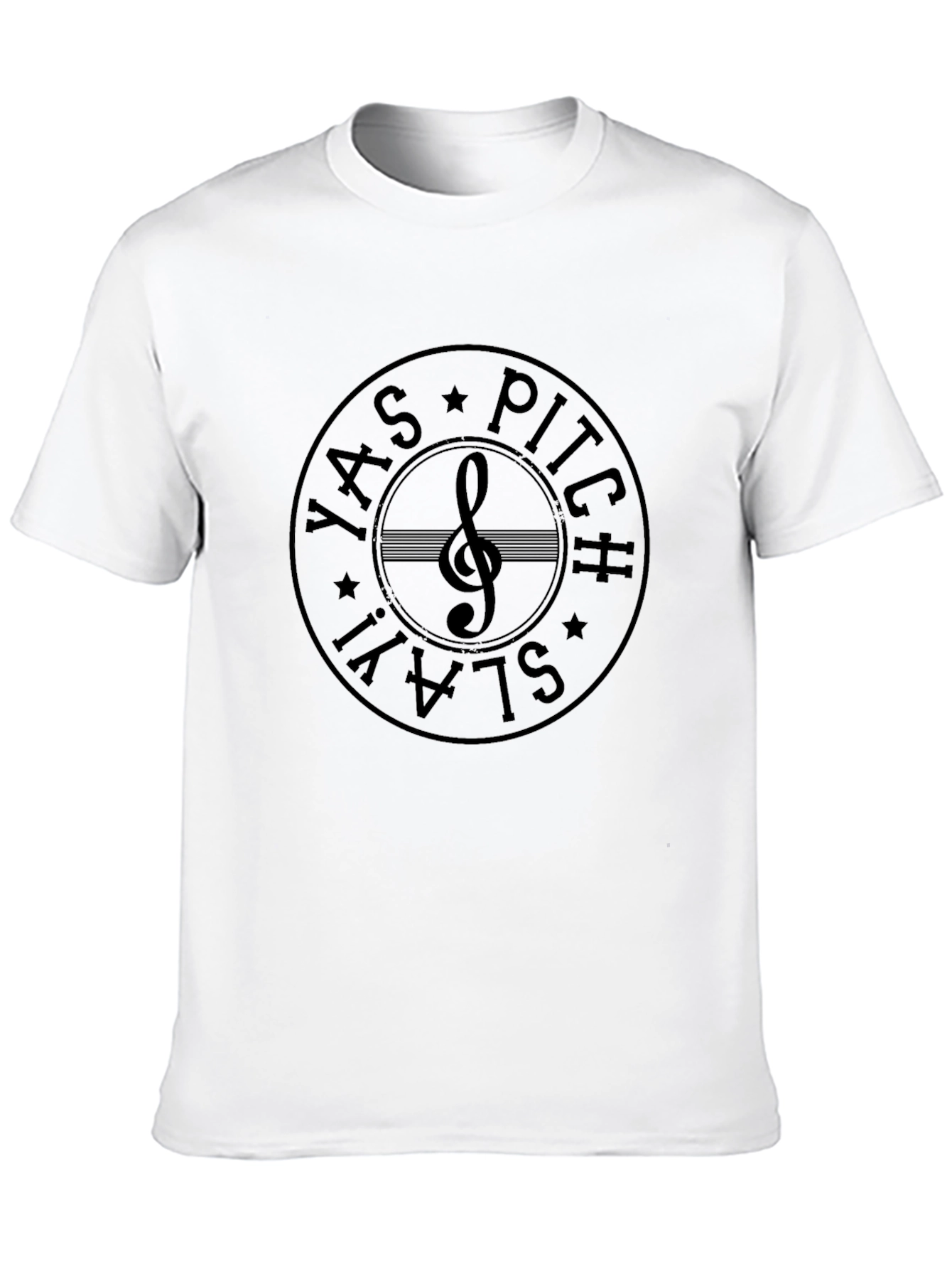 Black Yas Pitch Slay T-Shirt Music Note Tee view 10