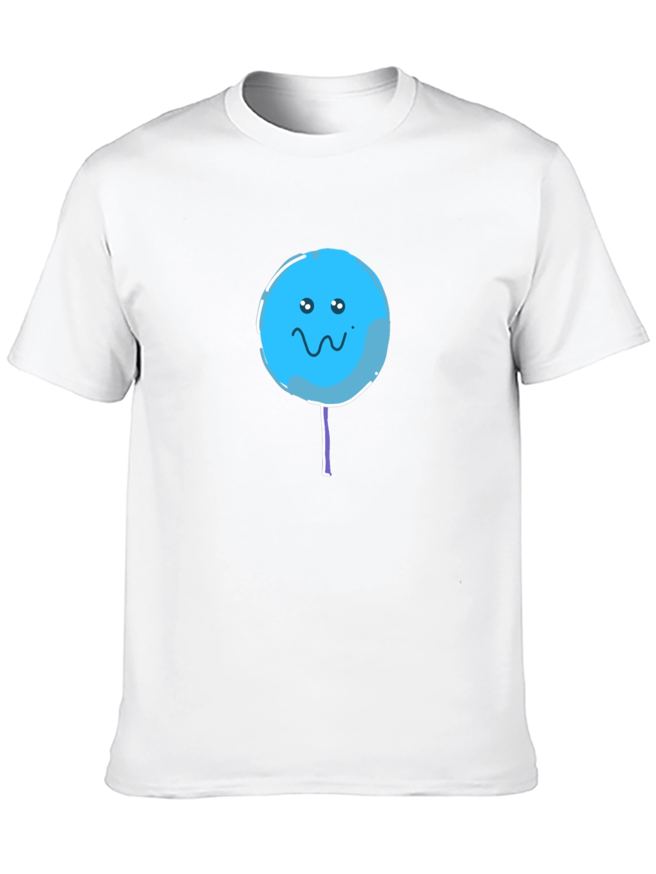 Black Sad Lollipop Graphic Black T-Shirt view 10