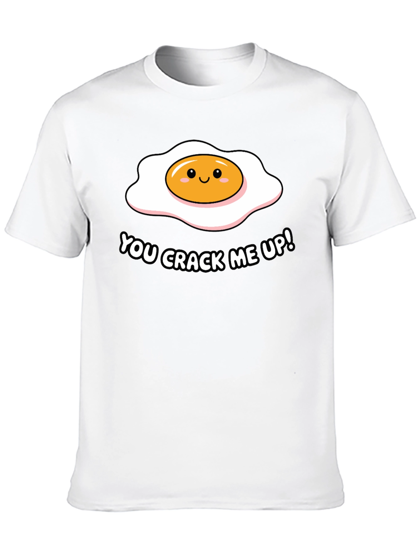 Black Funny You Crack Me Up Egg Pun T-Shirt view 10