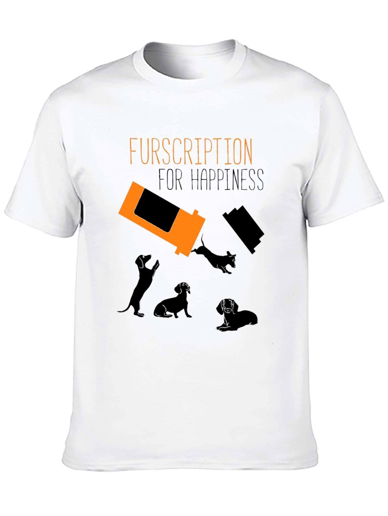 Black Furscription Happiness T-Shirt view 10