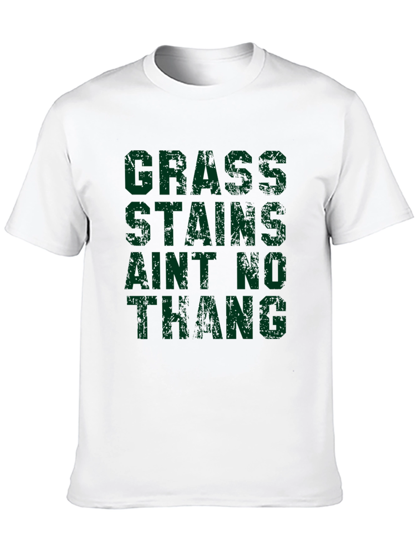 Black Grass Stains Ain't No Thang T-Shirt - Bold Statement Tee view 10